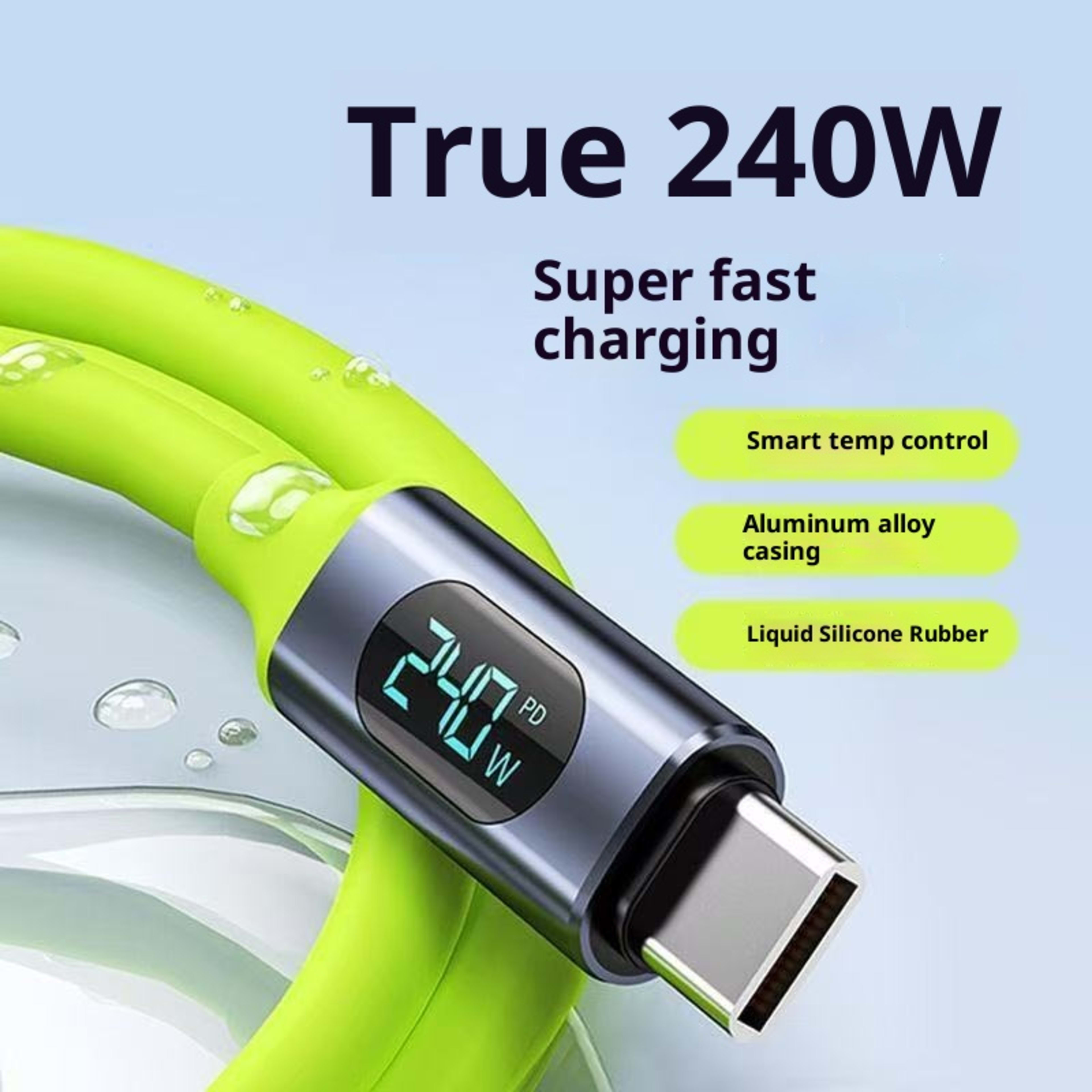 Fast Charging Data Cable With Intelligent Digital Display 3