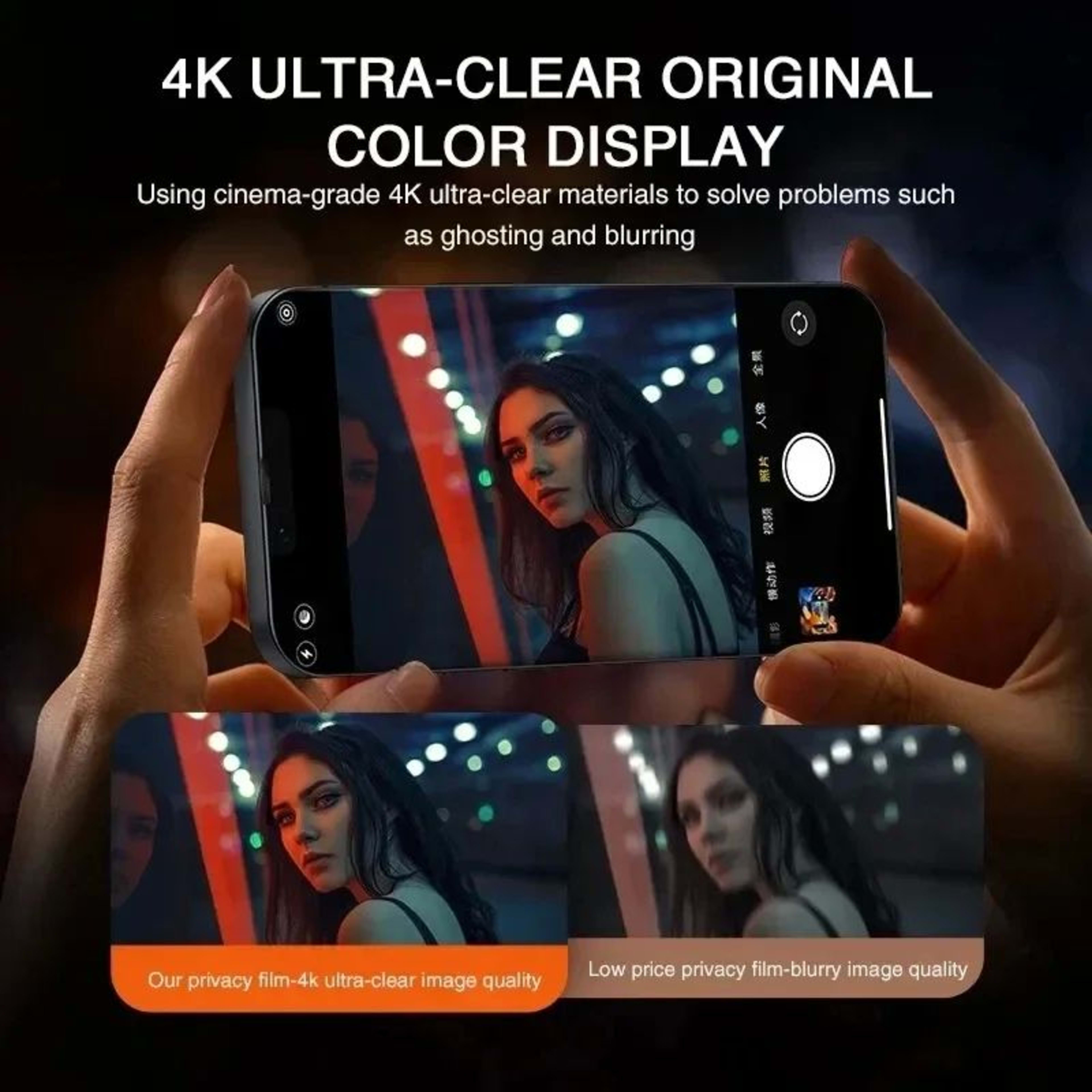 1-4Pcs Privacy Screen Protector For Anti-spyProtective Glass 15 16 X XS 4