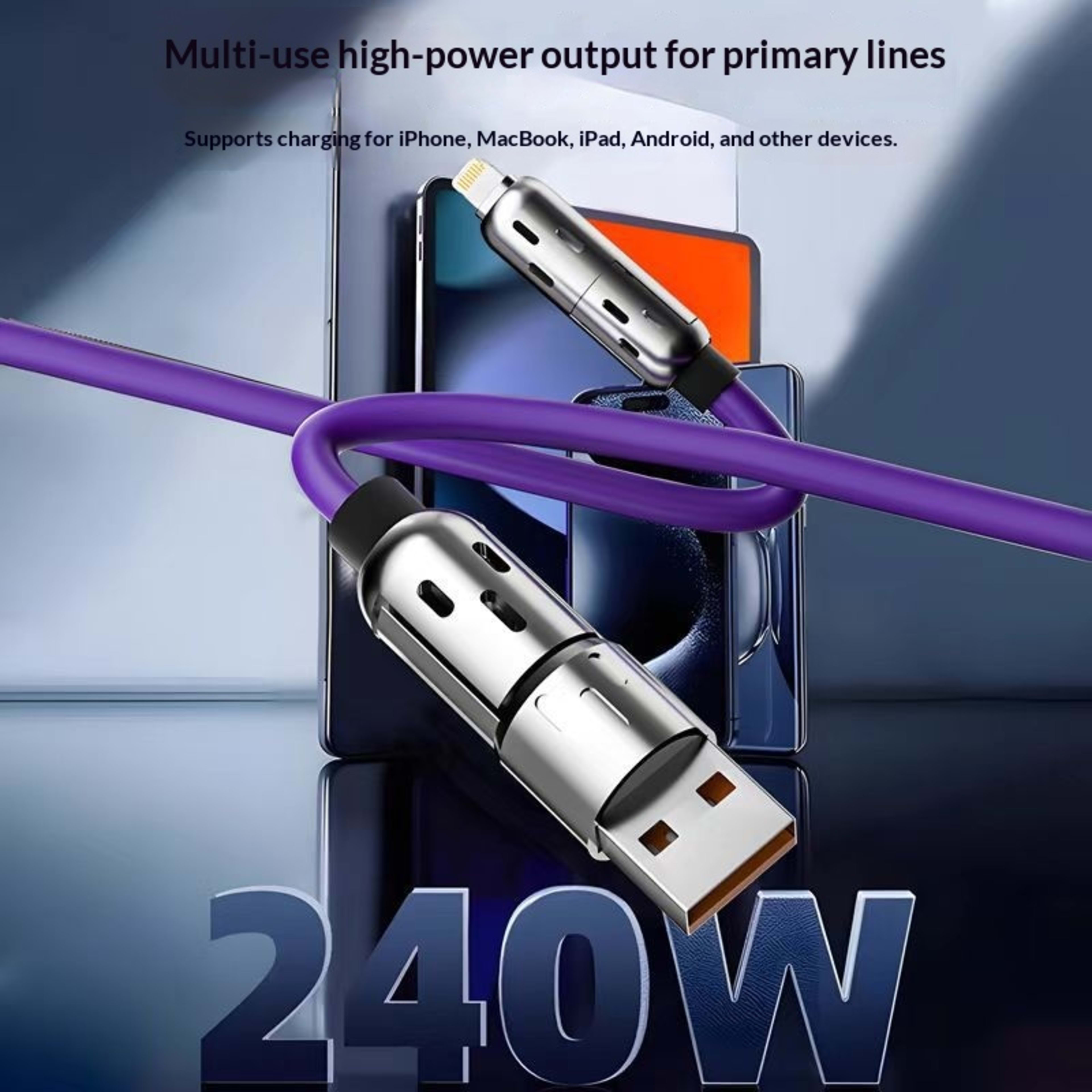 Fast Charging Cable Type-c Mobile Phone Charging Line 4