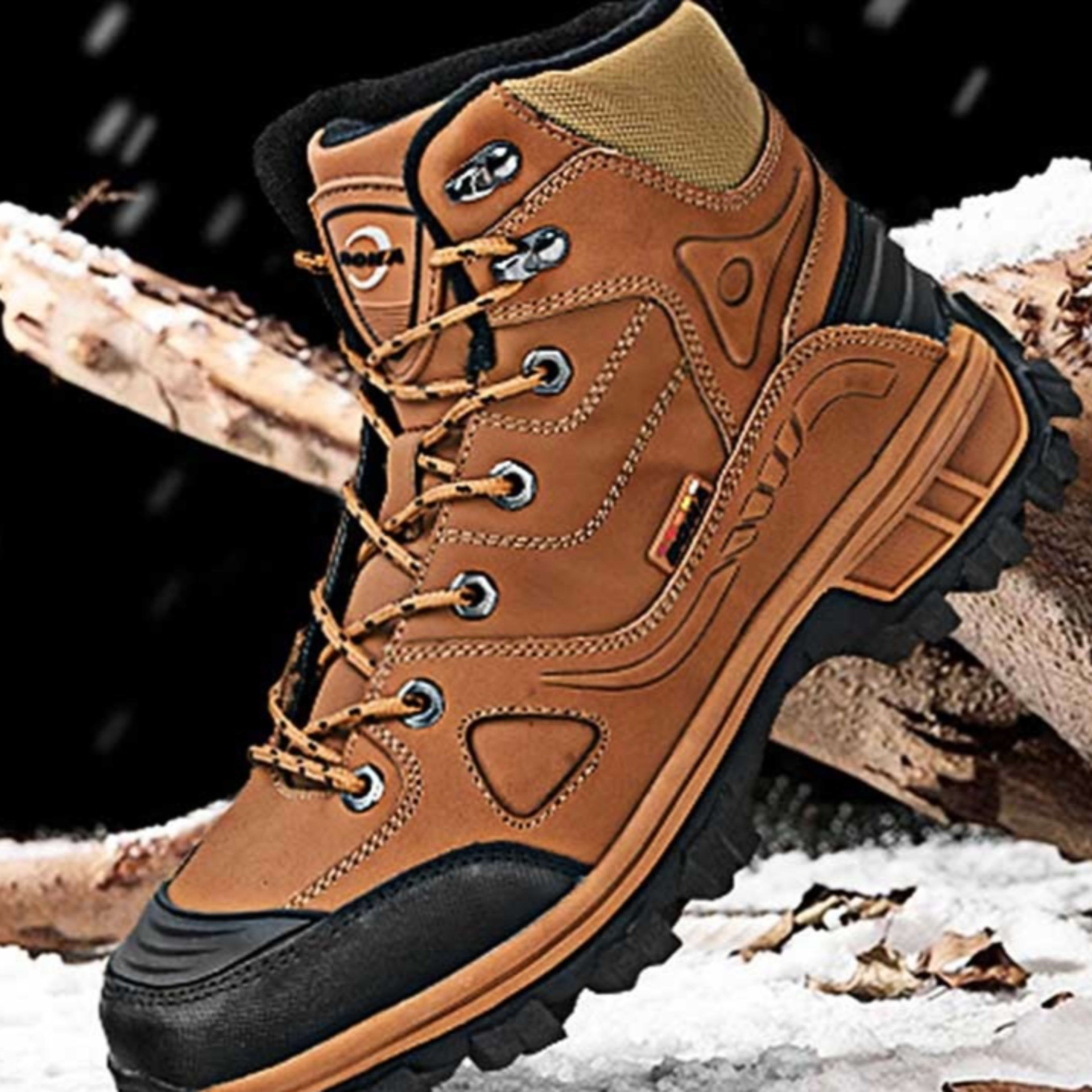 Men's Winter Thickened High-top Shoes Fleece Lining Anti-slip Large Size 5