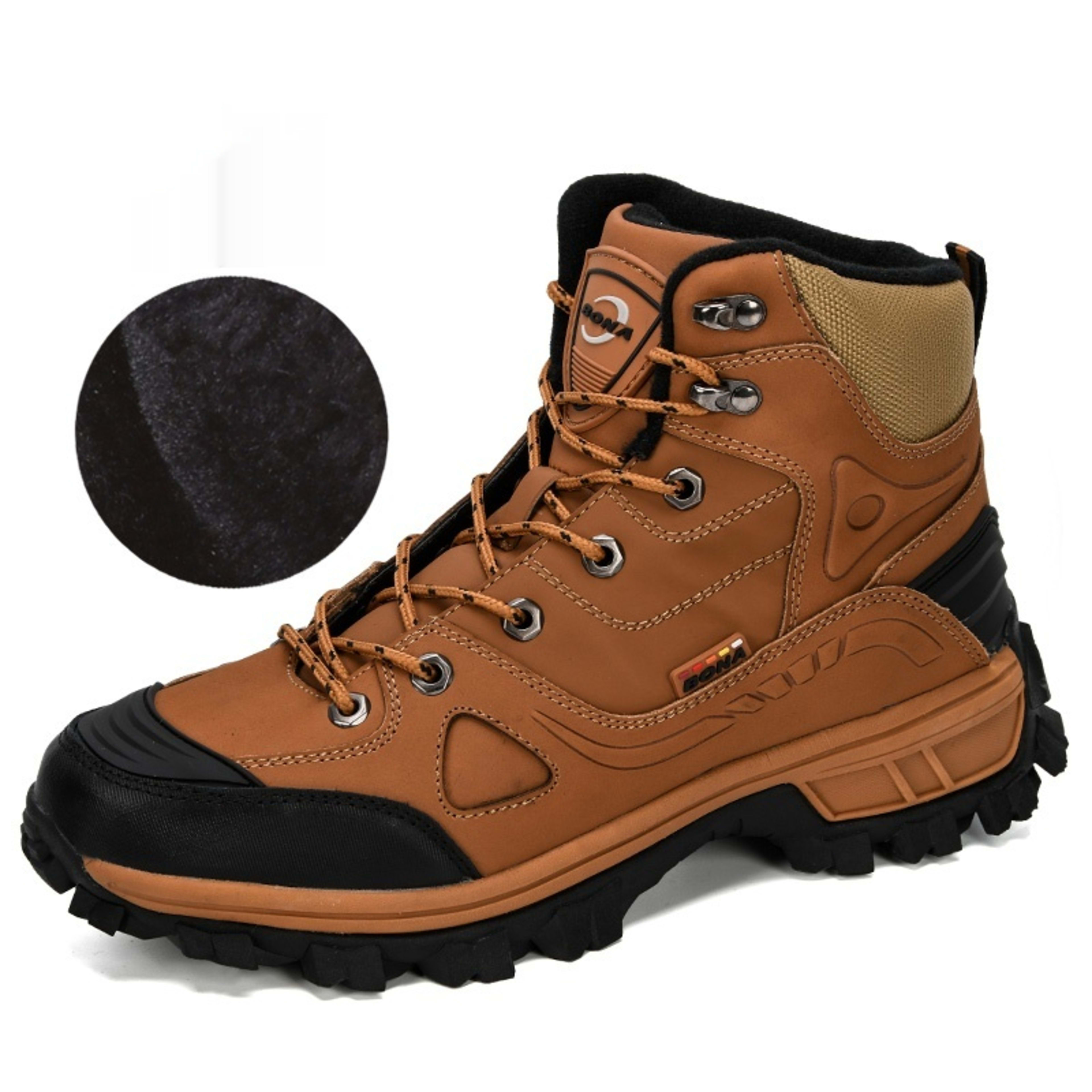 Men's Winter Thickened High-top Shoes Fleece Lining Anti-slip Large Size 2
