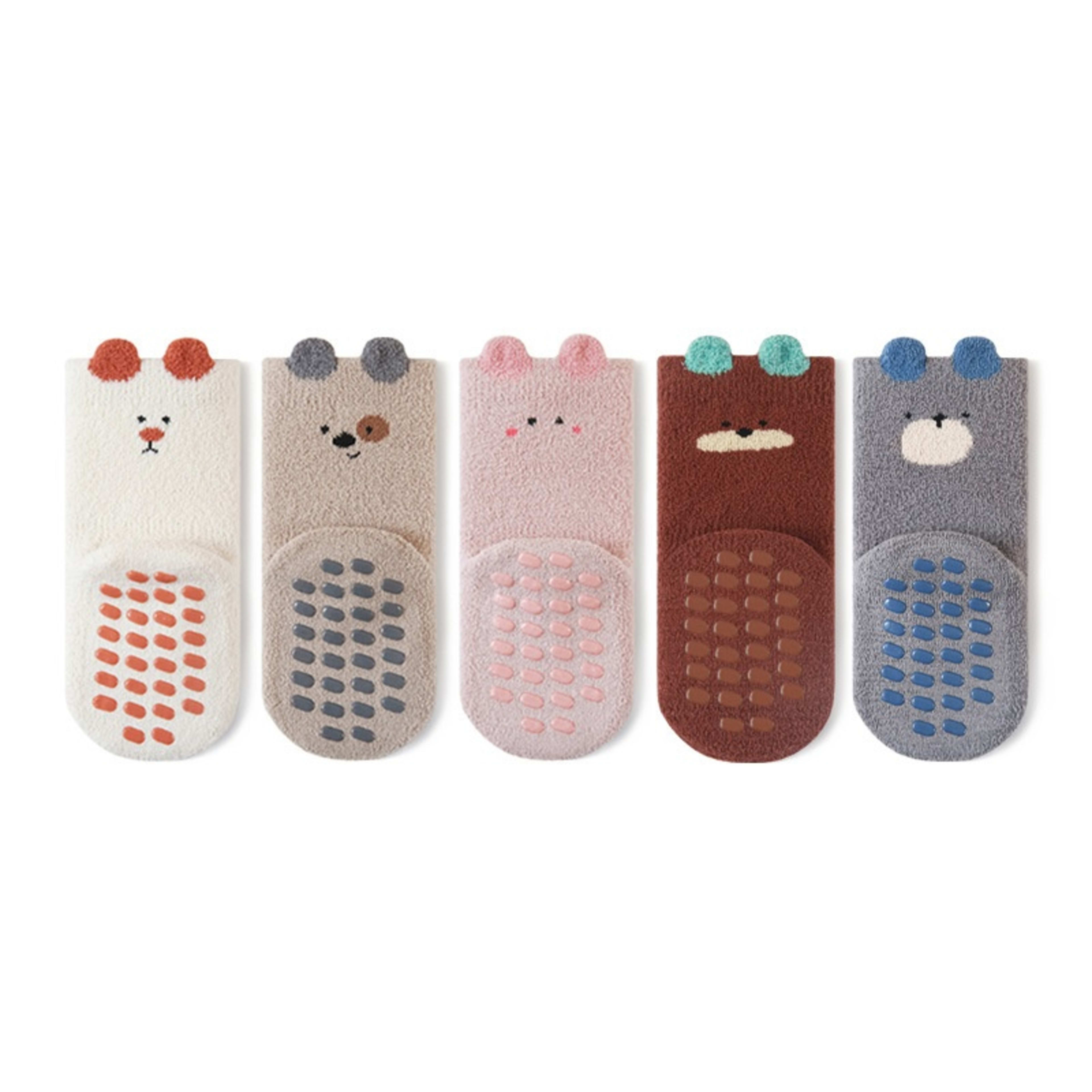 Learning Socks Cartoon Home Socks Children Fleece-lined 6