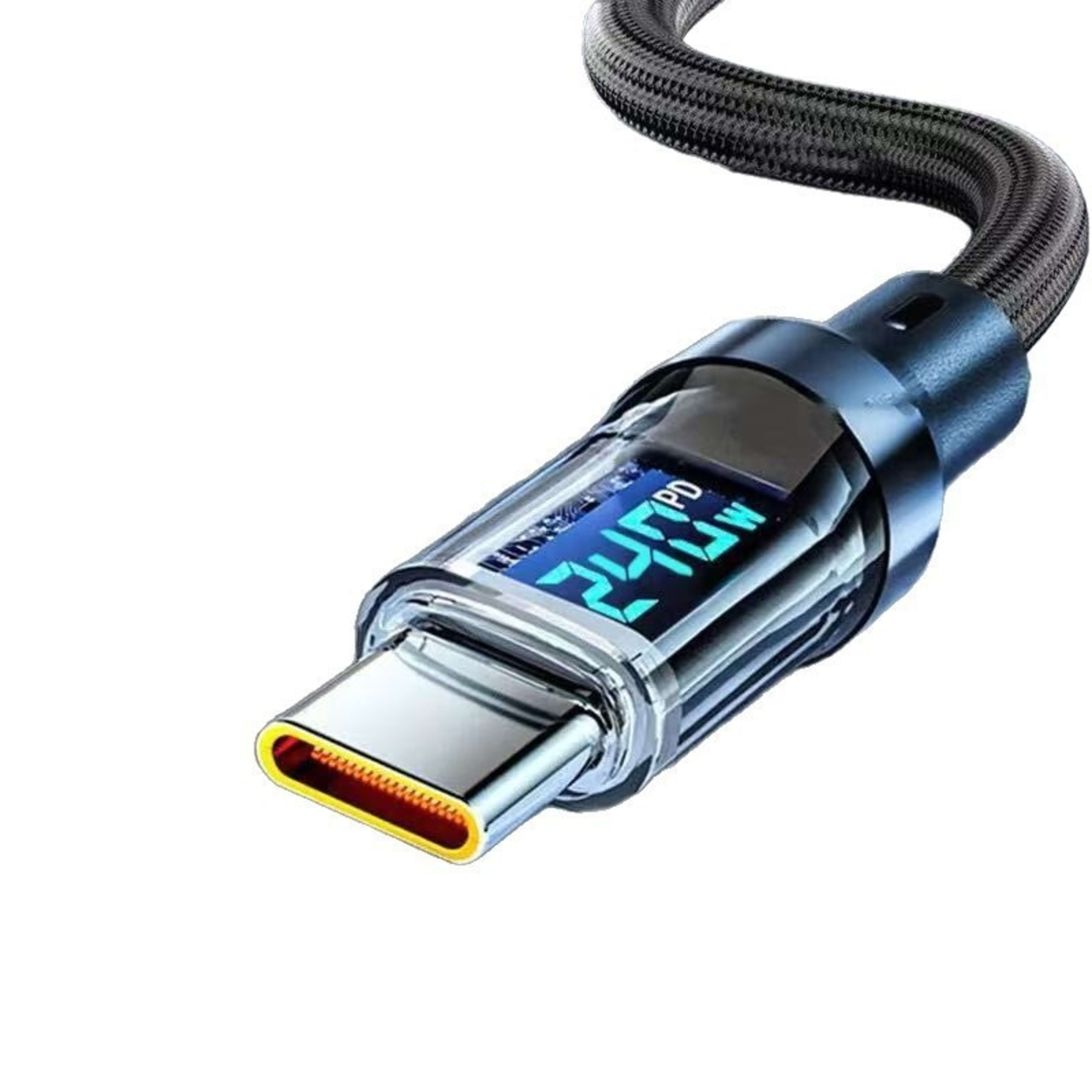 Smart Digital Display Type-C Cable 240W Super Fast Charging 4