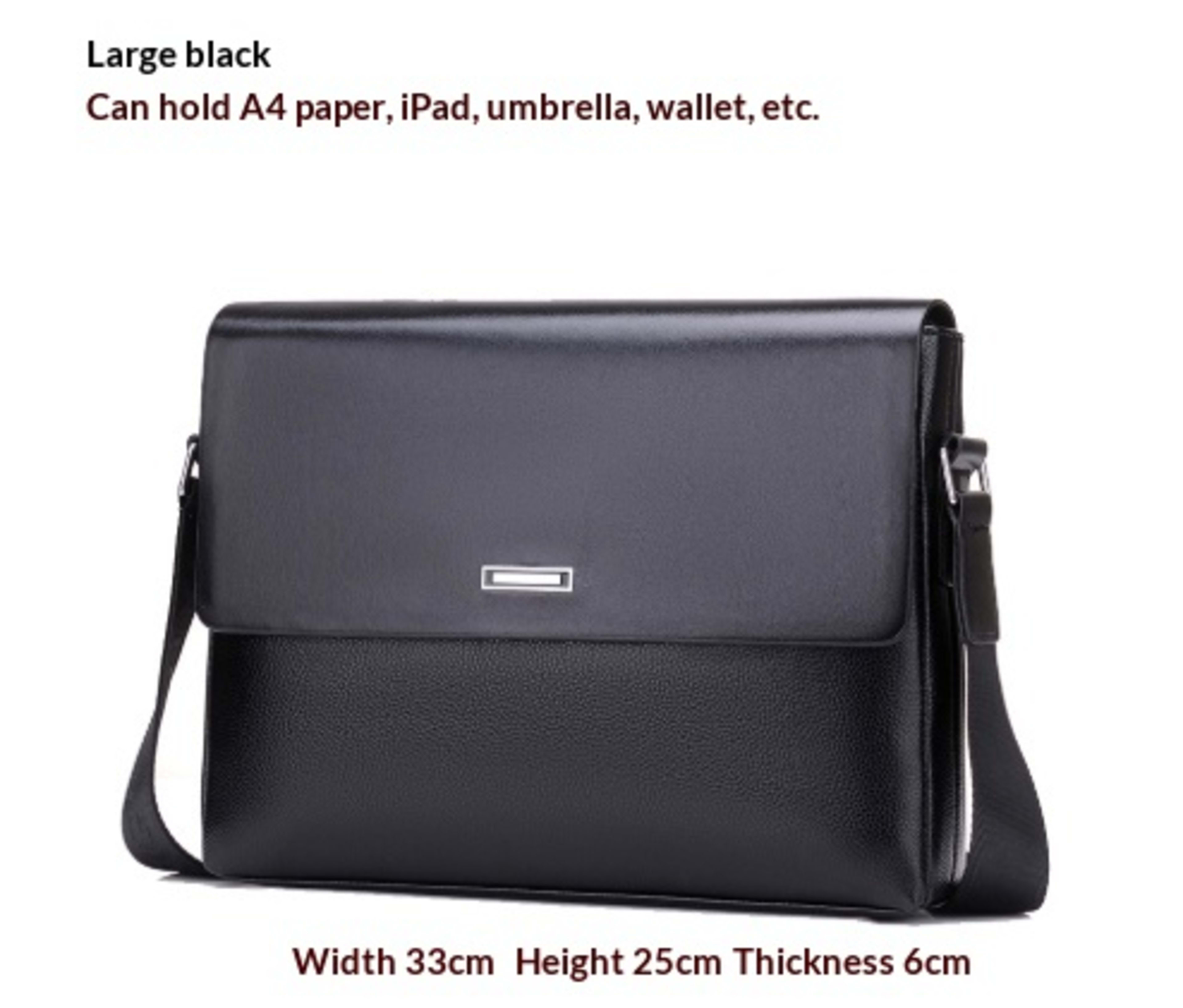 Trendy Men's Business Office And Casual Large-capacity Leather Bag 7