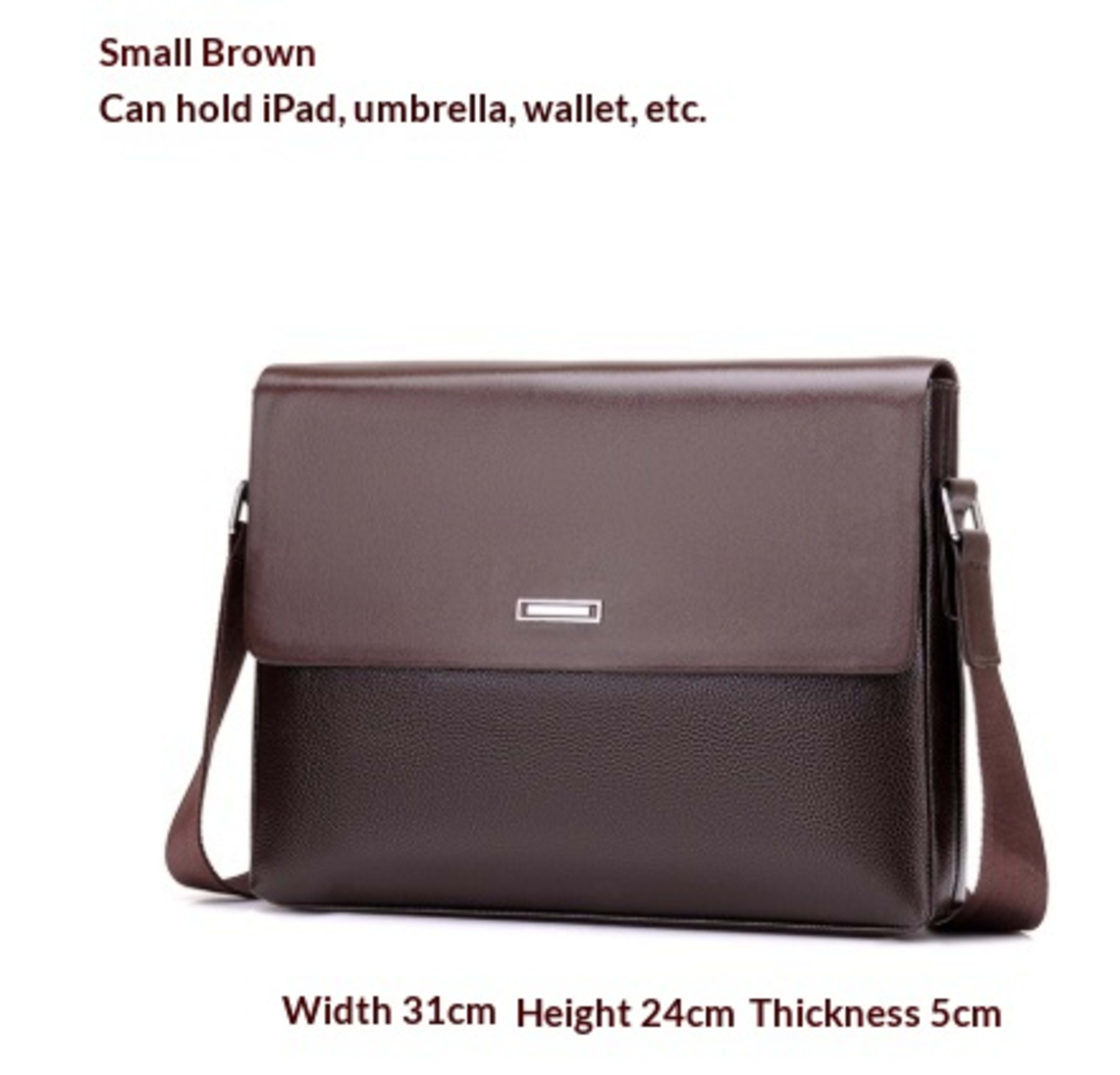 Trendy Men's Business Office And Casual Large-capacity Leather Bag 10