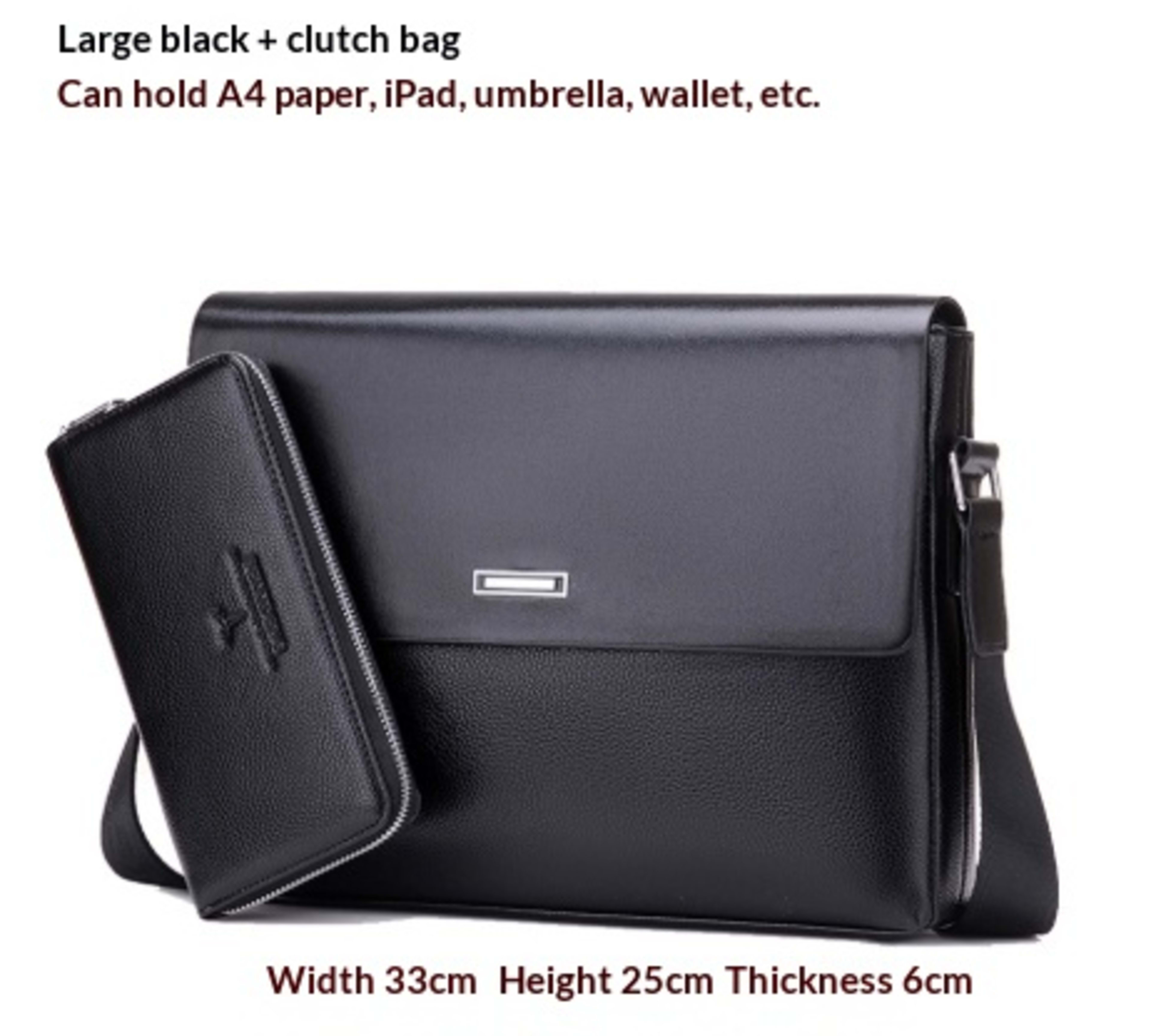 Trendy Men's Business Office And Casual Large-capacity Leather Bag 5