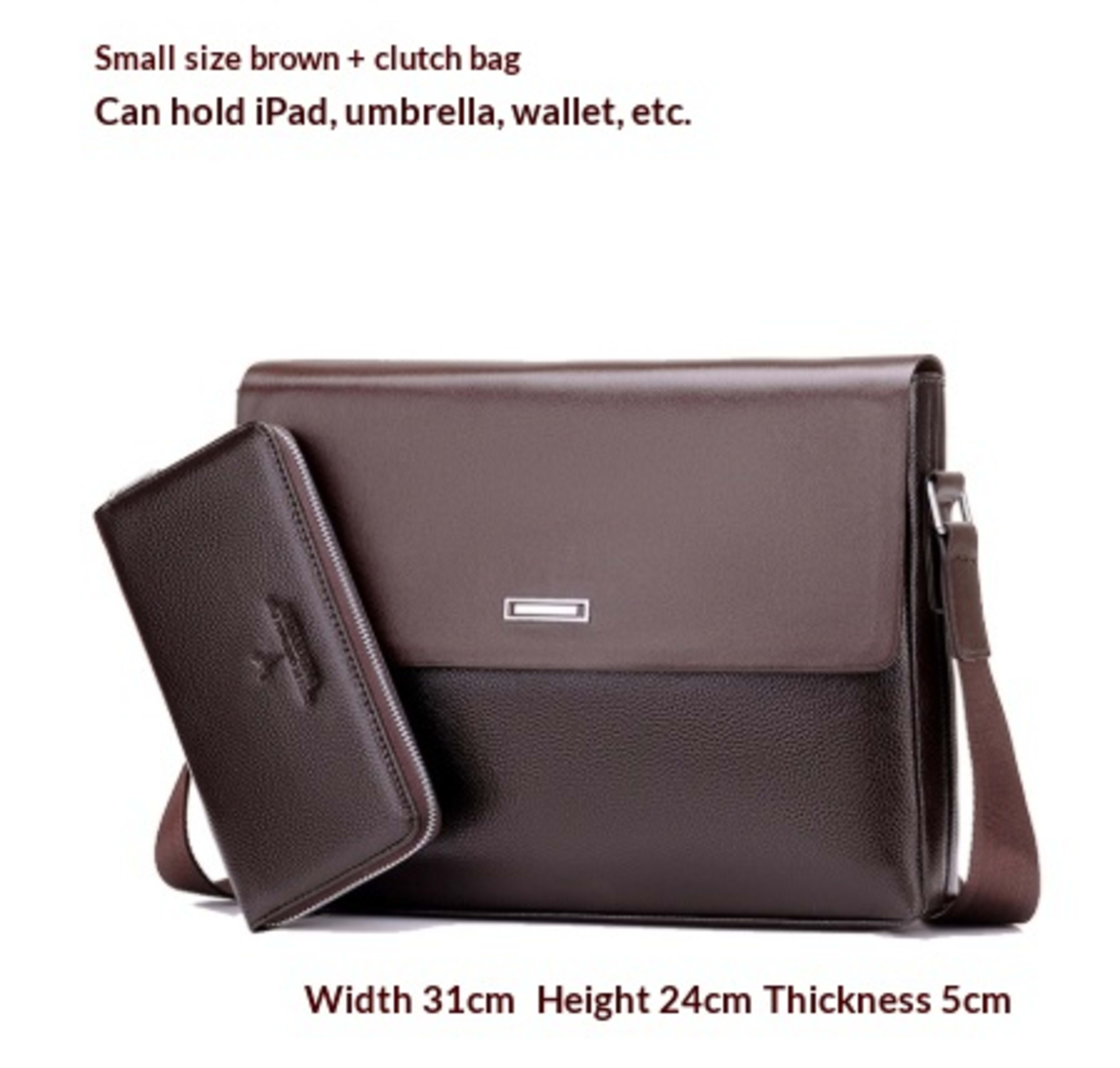 Trendy Men's Business Office And Casual Large-capacity Leather Bag 8