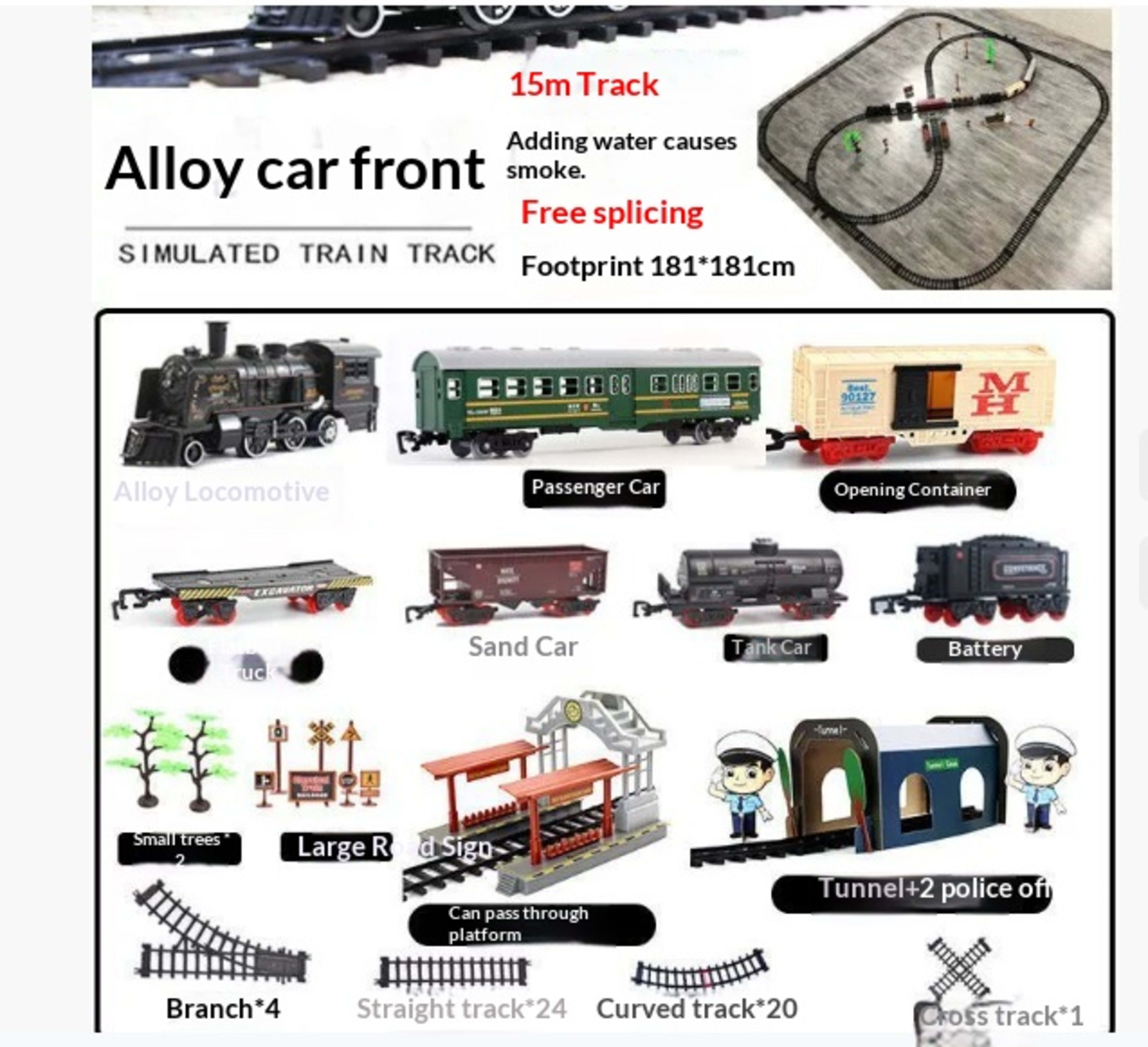 Children Boy Electric Steam Motor Car Birthday New Year Gift 11
