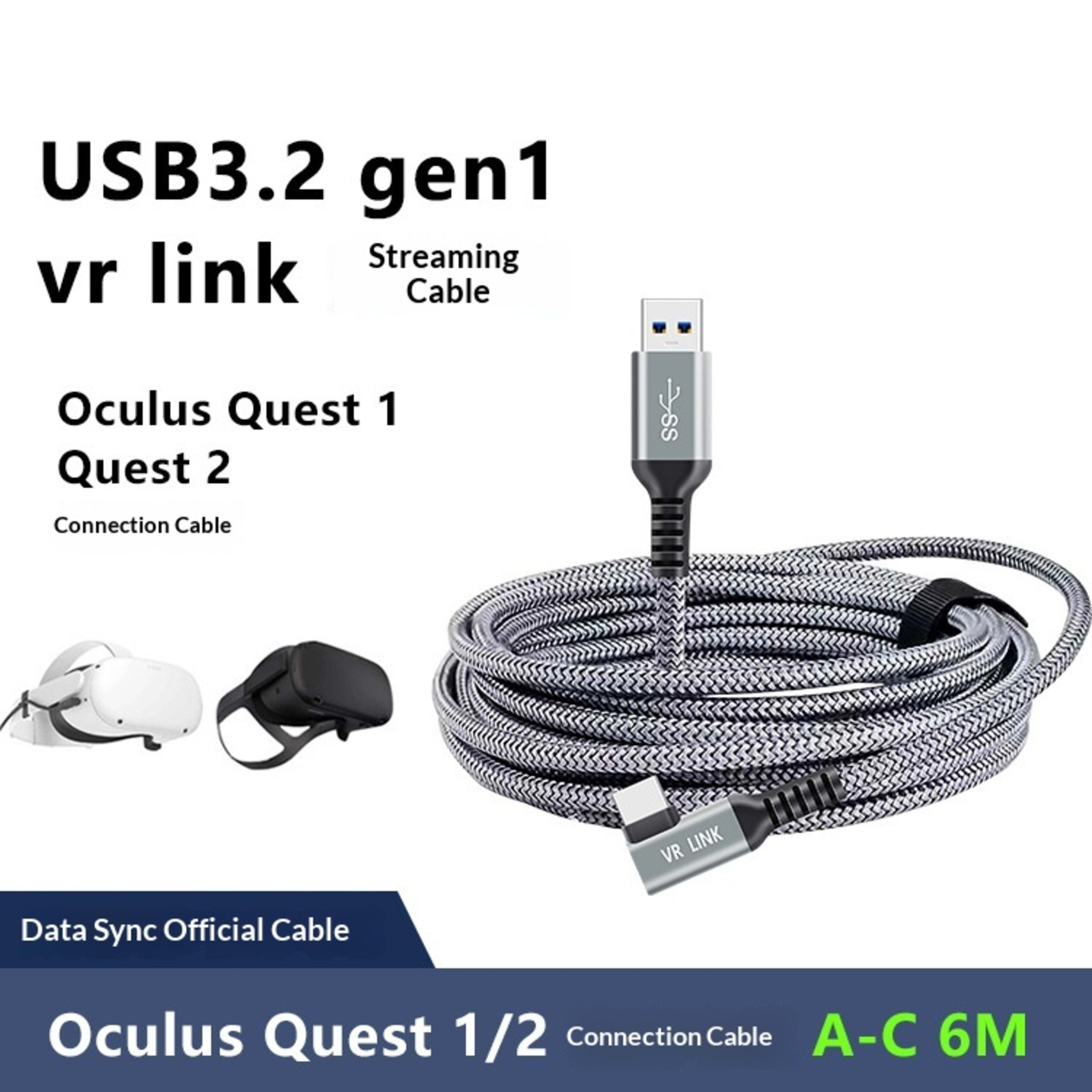 VR Data Transfer Charging And Streaming Cable 2