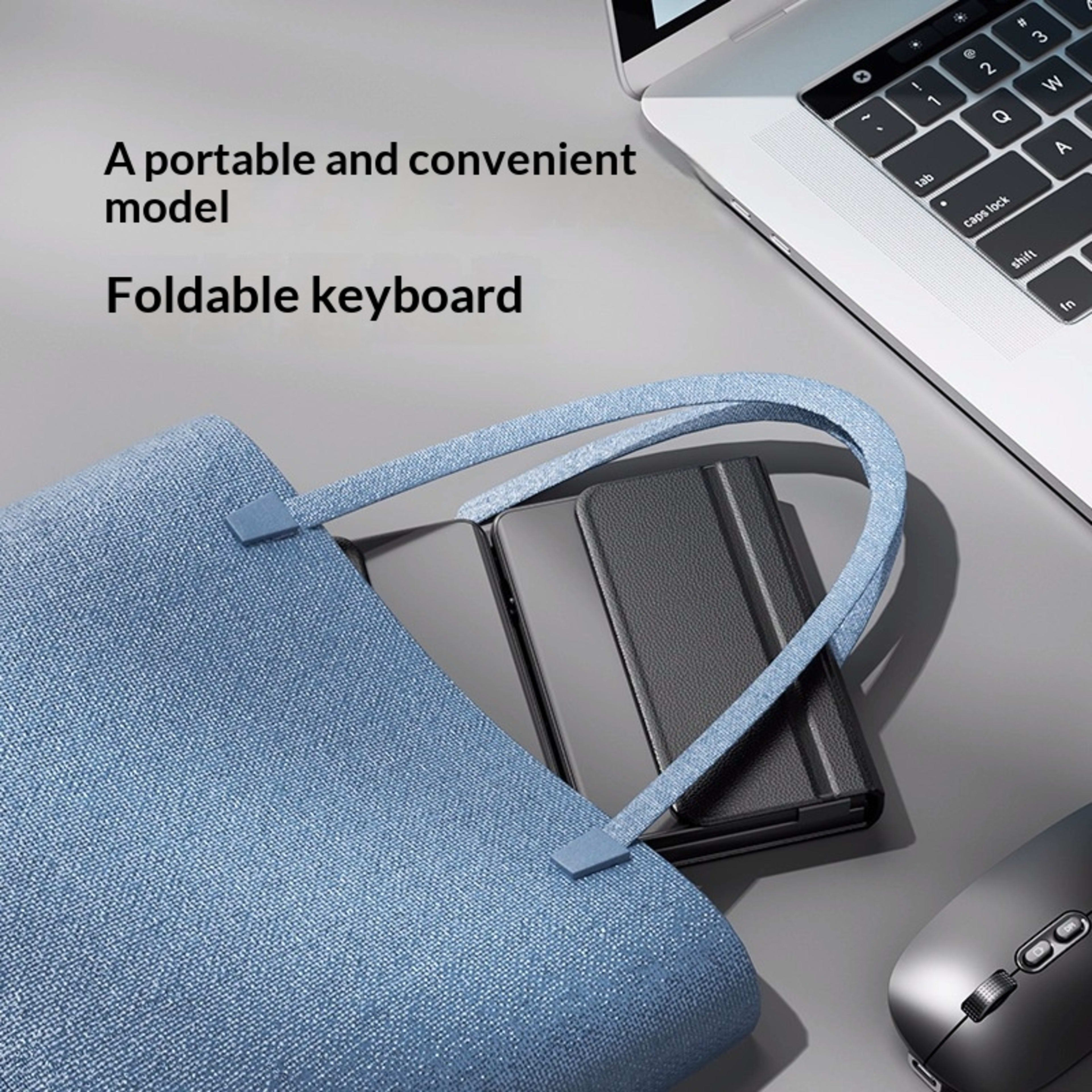 Tri-fold Keyboard, Wireless Bluetooth Foldable Mini Keyboard, Suitable For Desktop PC Sets 2