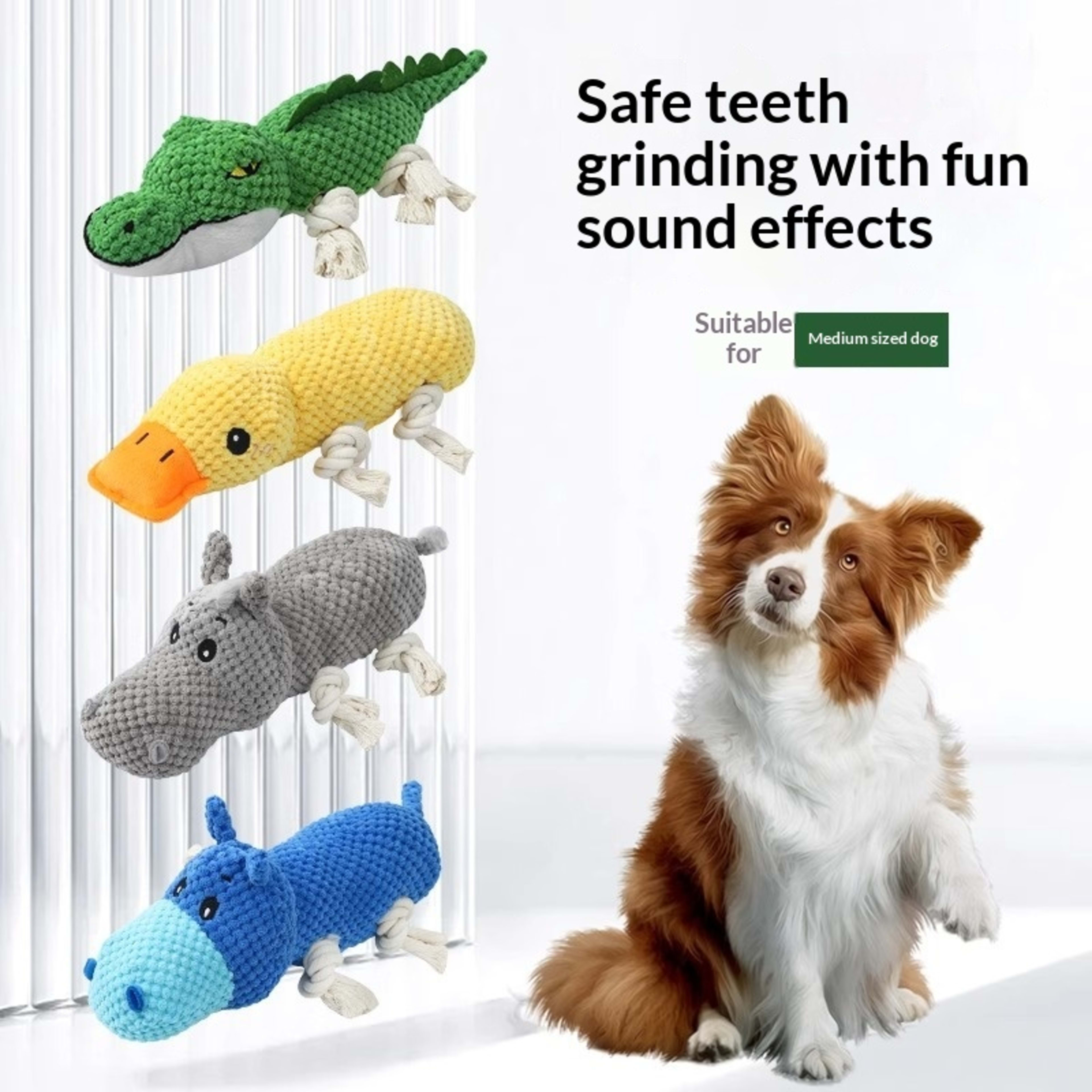 Chewing And Teeth-cleaning Plush Pet Toy With Sound 8
