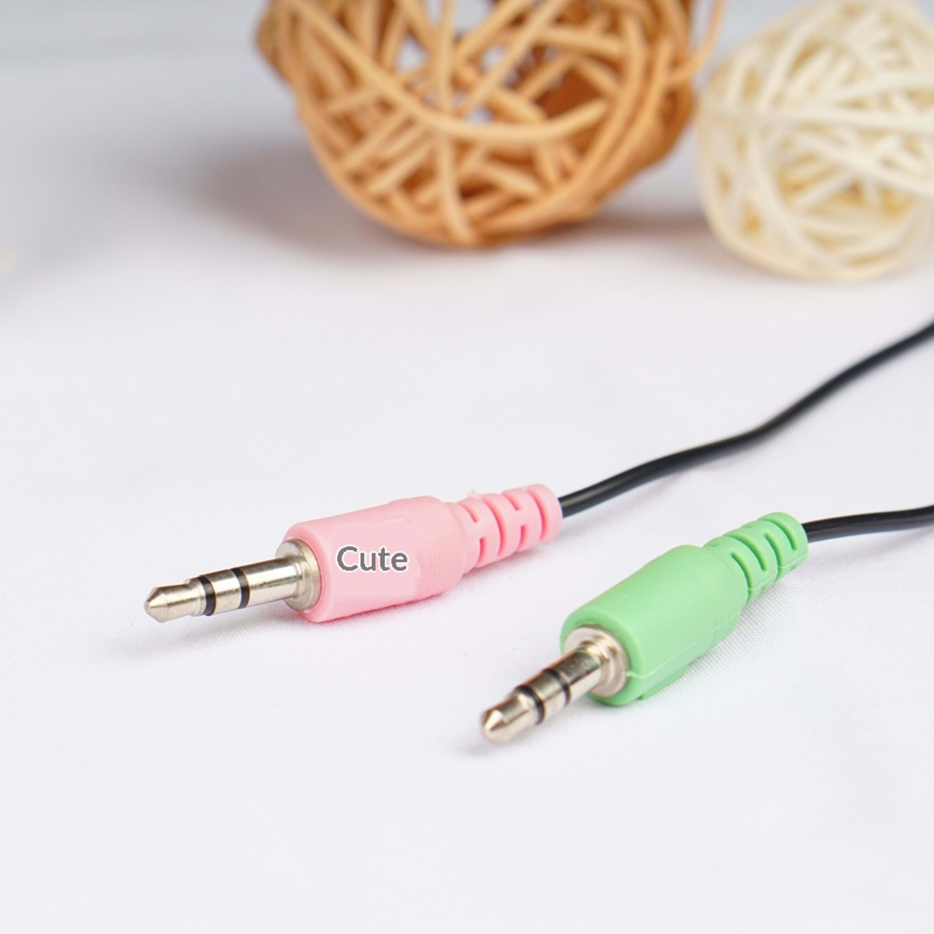 Computer Splitter Cable 1-to-2 Microphone Adapter Cable 1