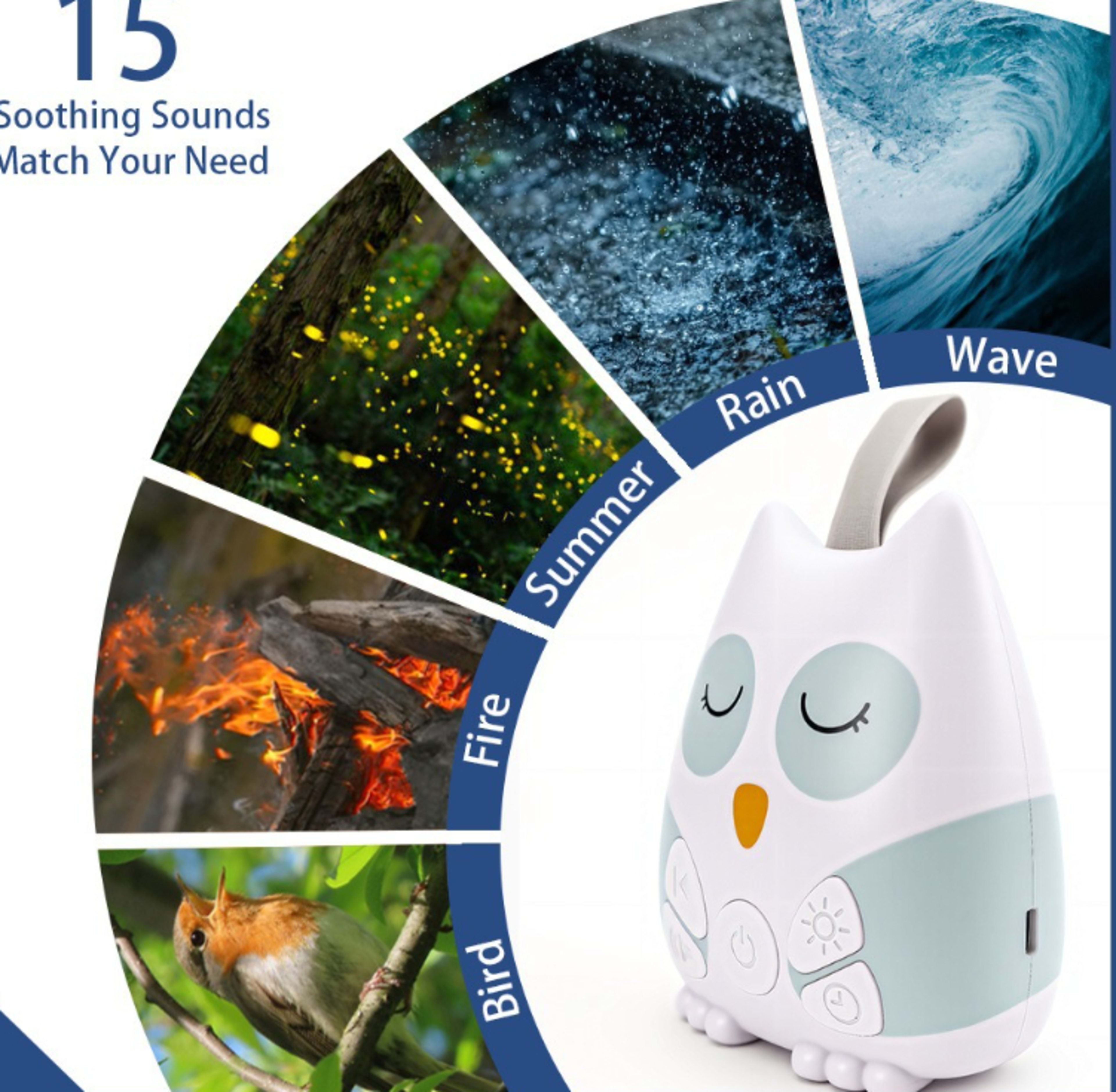 Voice-activated Smart White Noise Device For Sleep Aid Player Toy 3