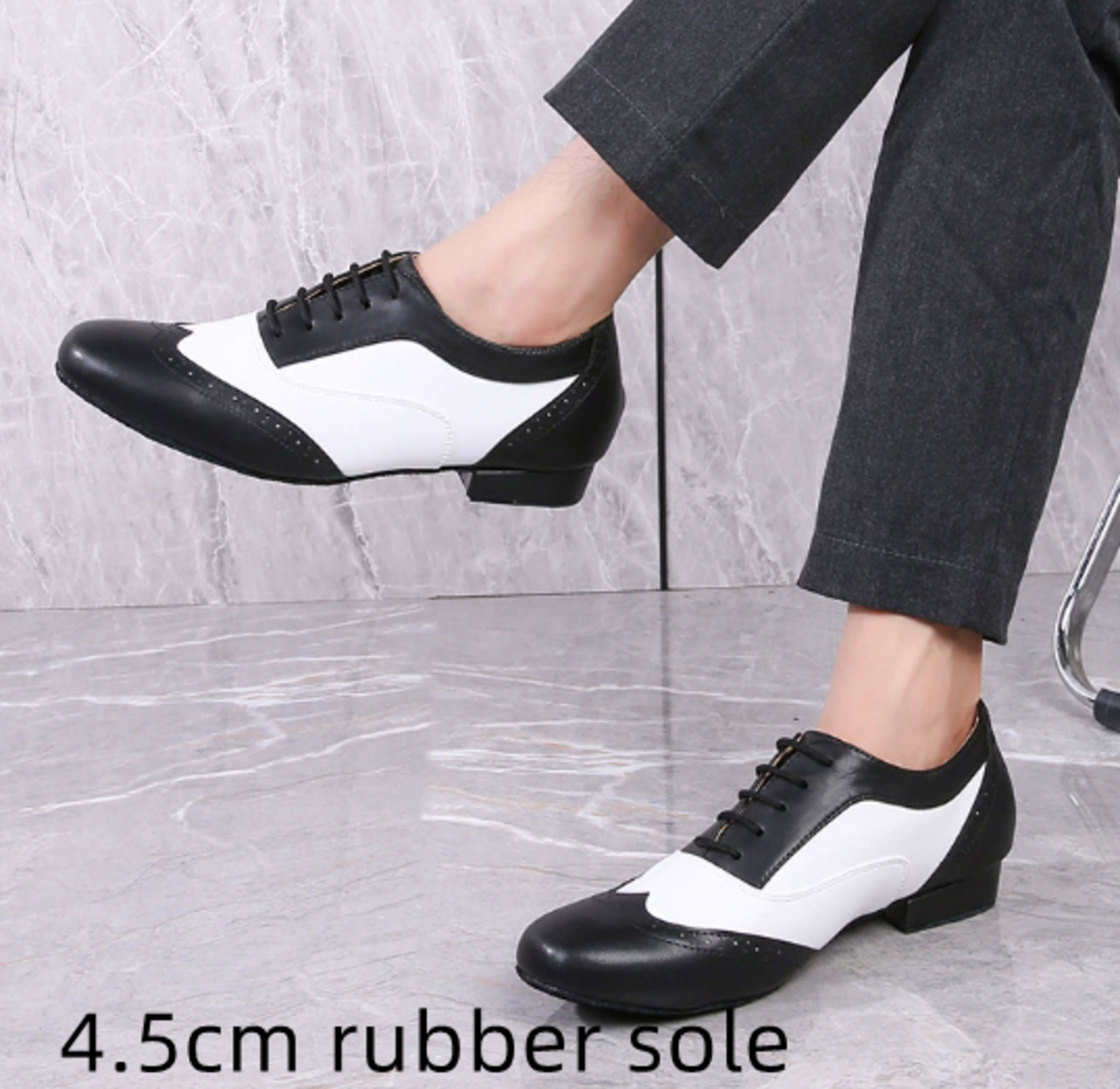 Leather Ballroom For Square Dancing And Latin Dancingsoft-soled Dance Shoes For Adults 9