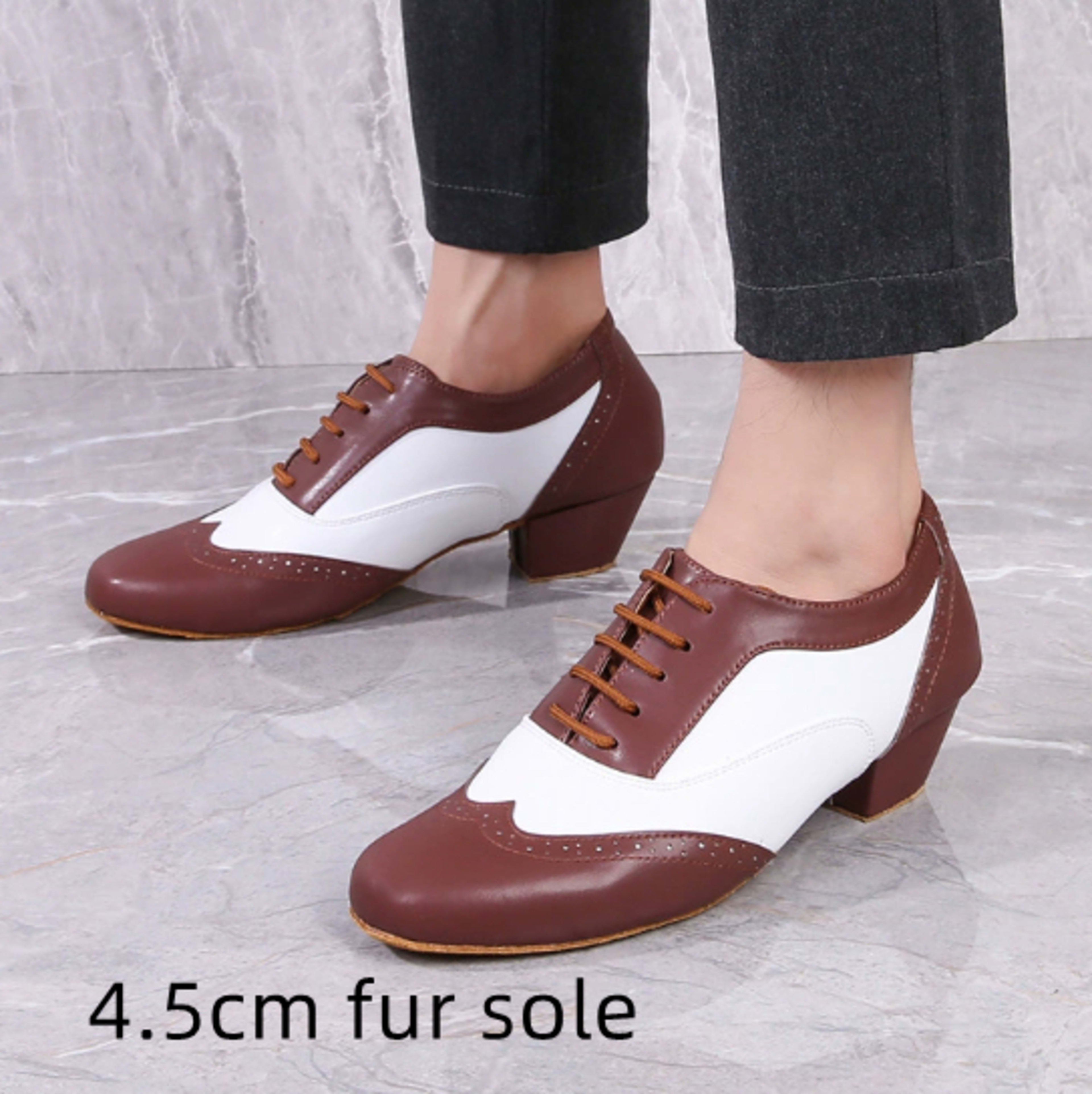 Leather Ballroom For Square Dancing And Latin Dancingsoft-soled Dance Shoes For Adults 6