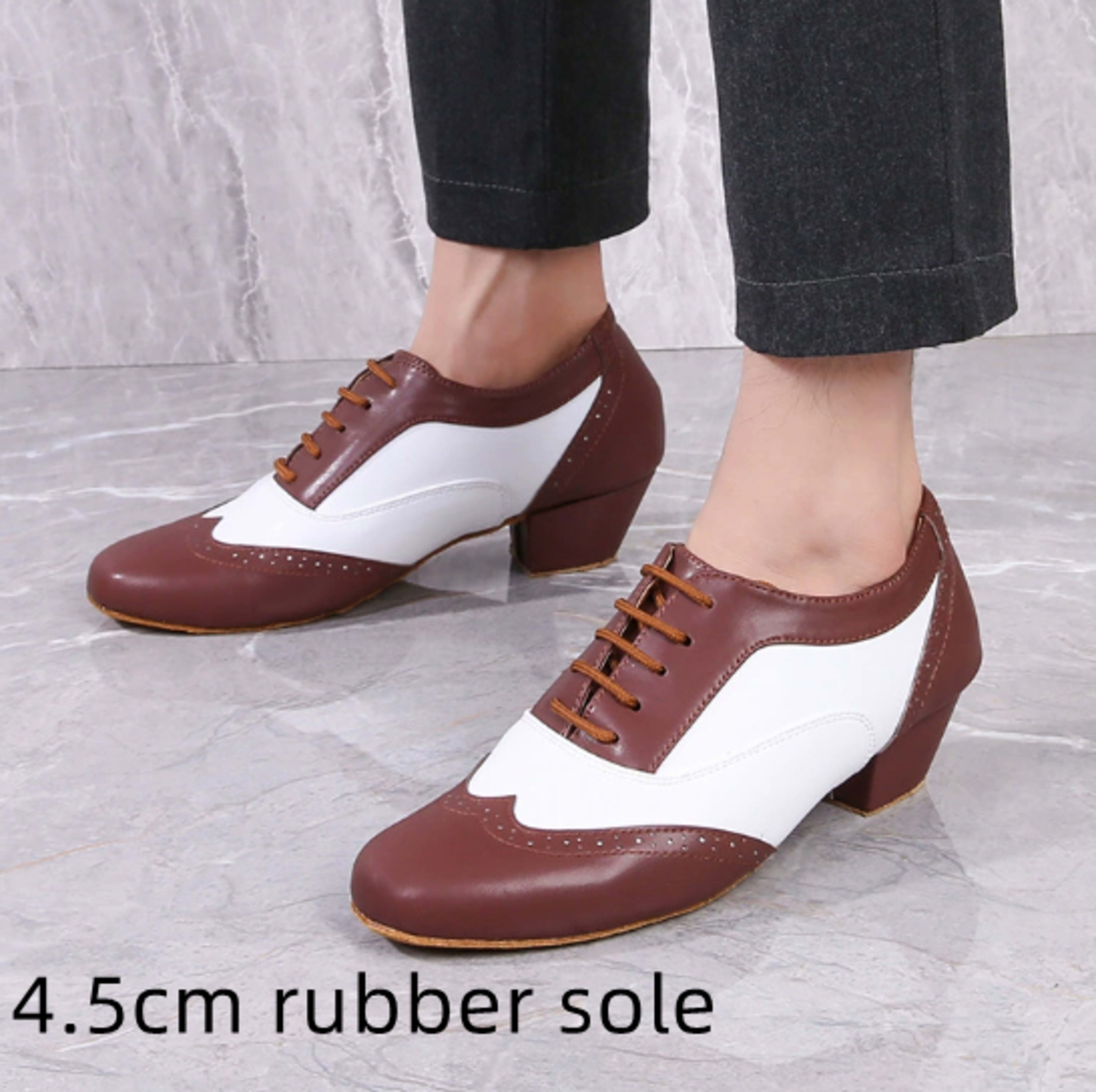 Leather Ballroom For Square Dancing And Latin Dancingsoft-soled Dance Shoes For Adults 12