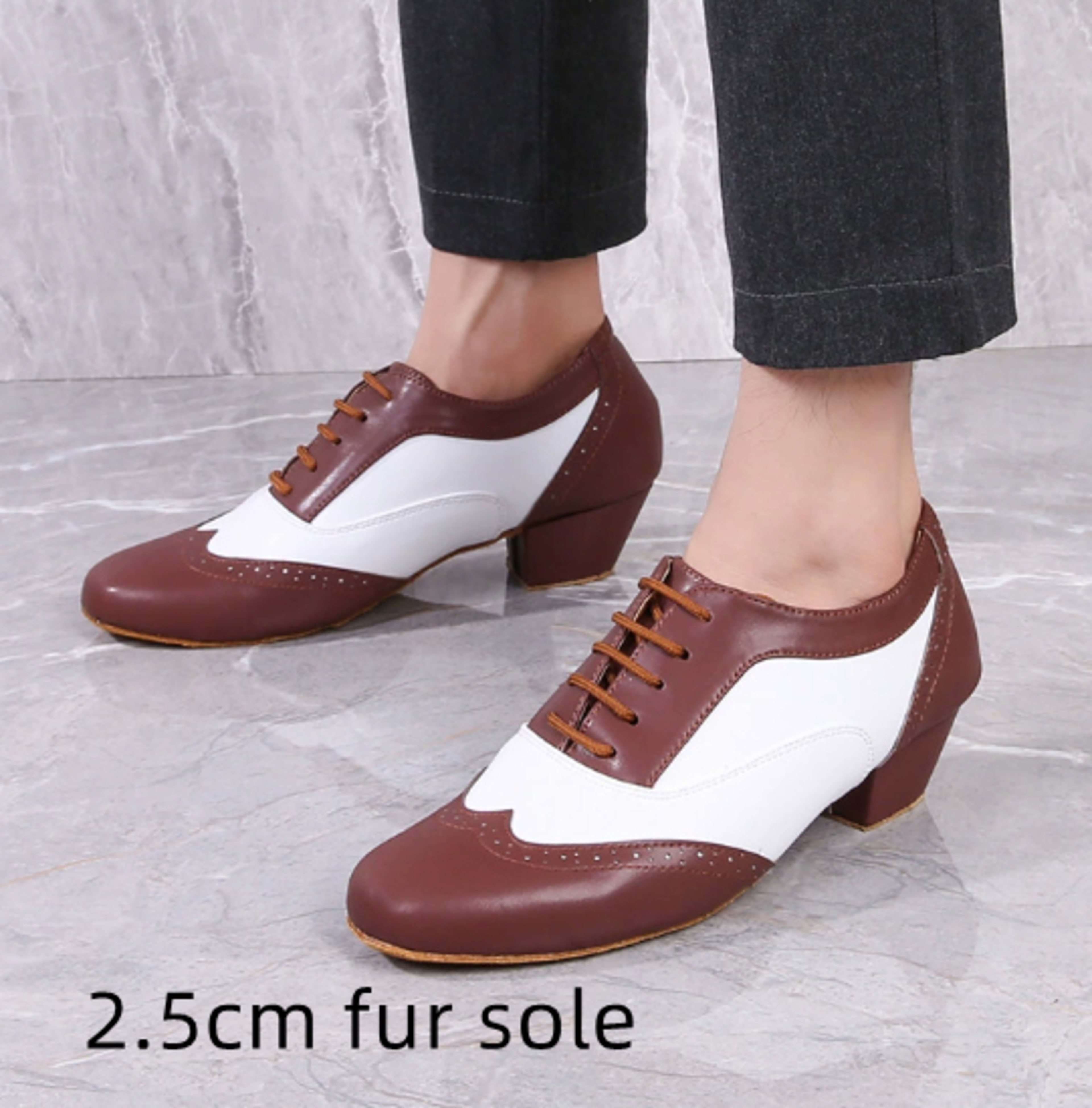 Leather Ballroom For Square Dancing And Latin Dancingsoft-soled Dance Shoes For Adults 4