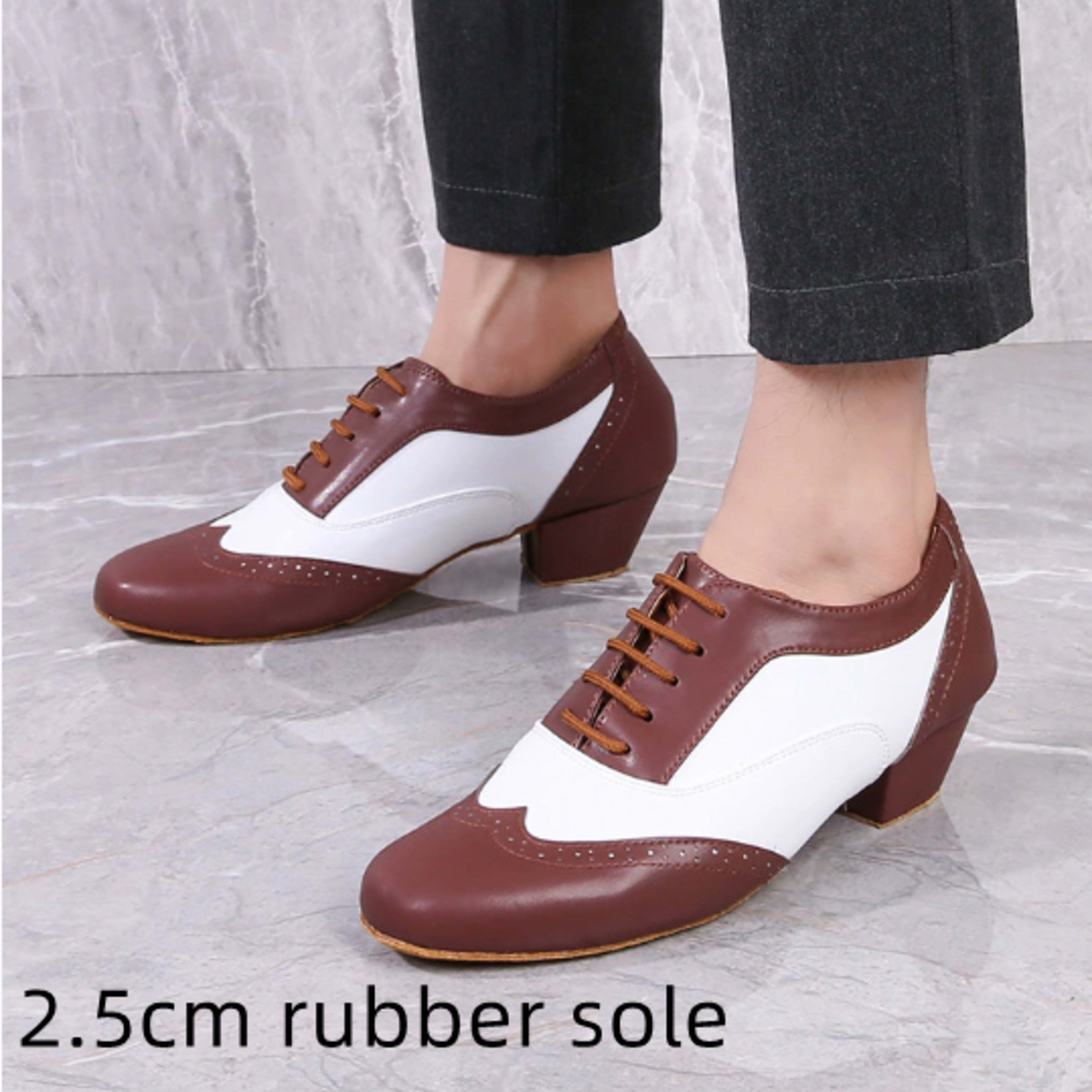 Leather Ballroom For Square Dancing And Latin Dancingsoft-soled Dance Shoes For Adults 11