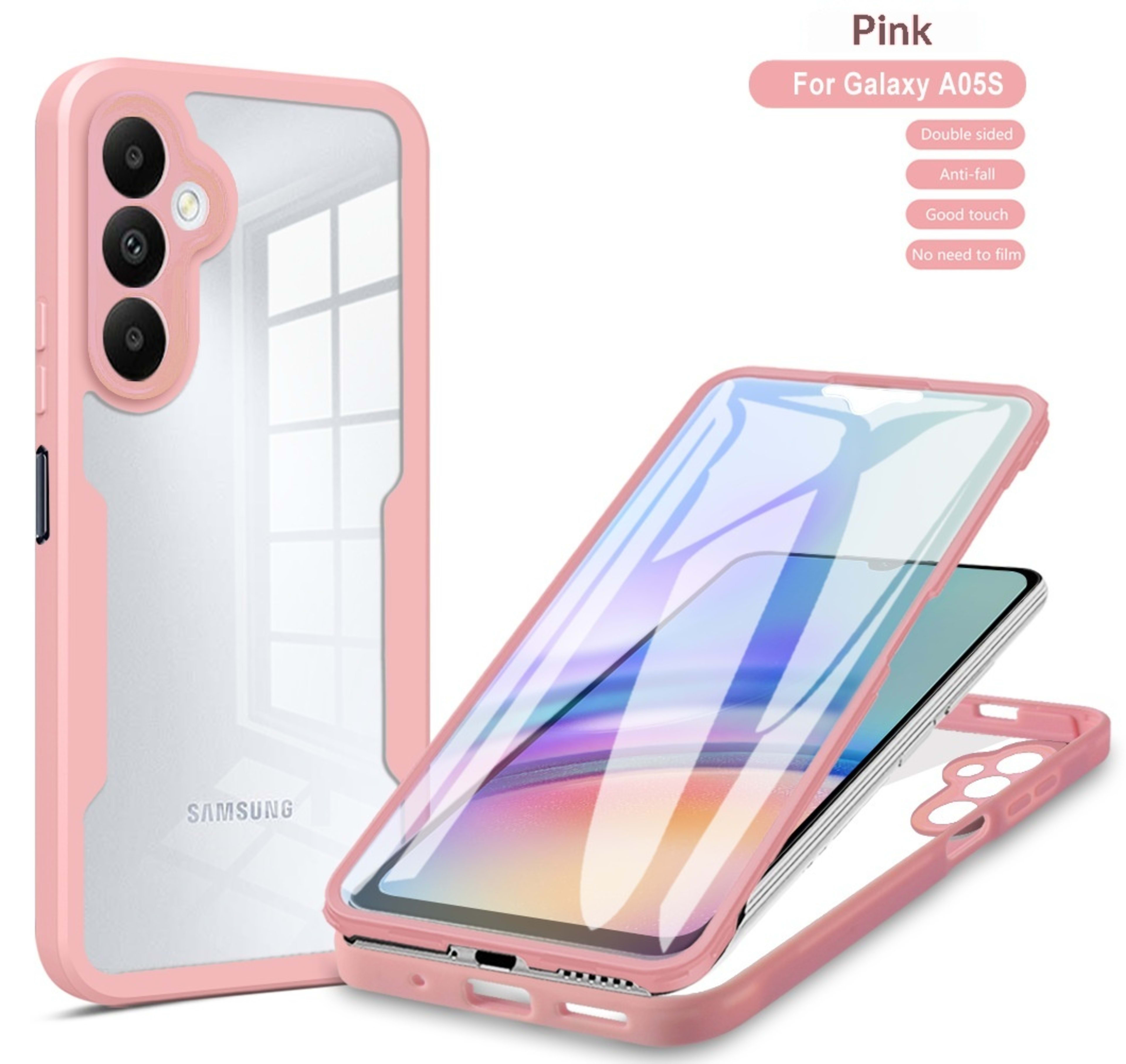 360 Full-body Phone Case With All-around A16 Film For Integrated Drop Protection 3