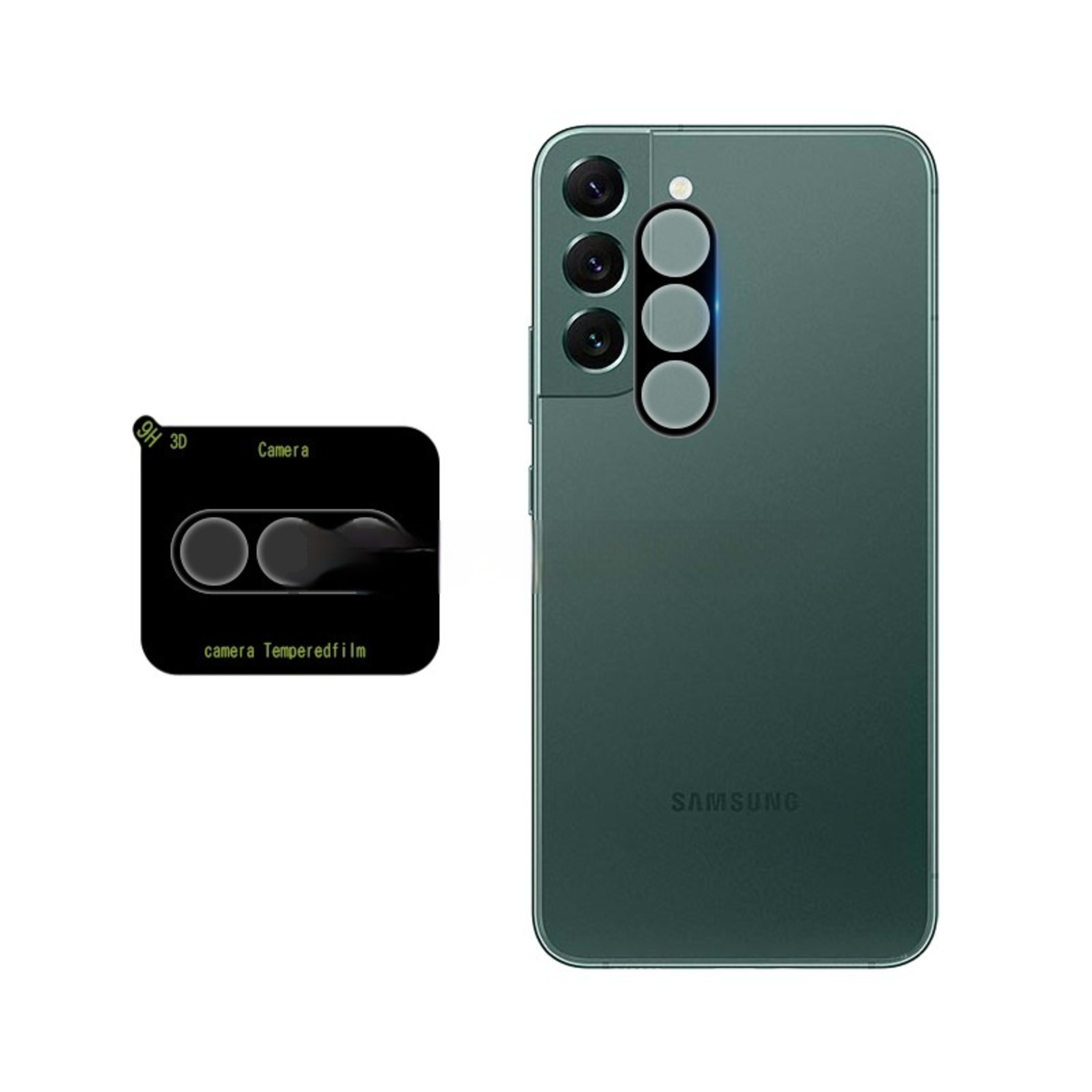 Silk-screen Lens Film Full-coverage High-curvature Tempered Glass Lens Protector For Plus Models 5