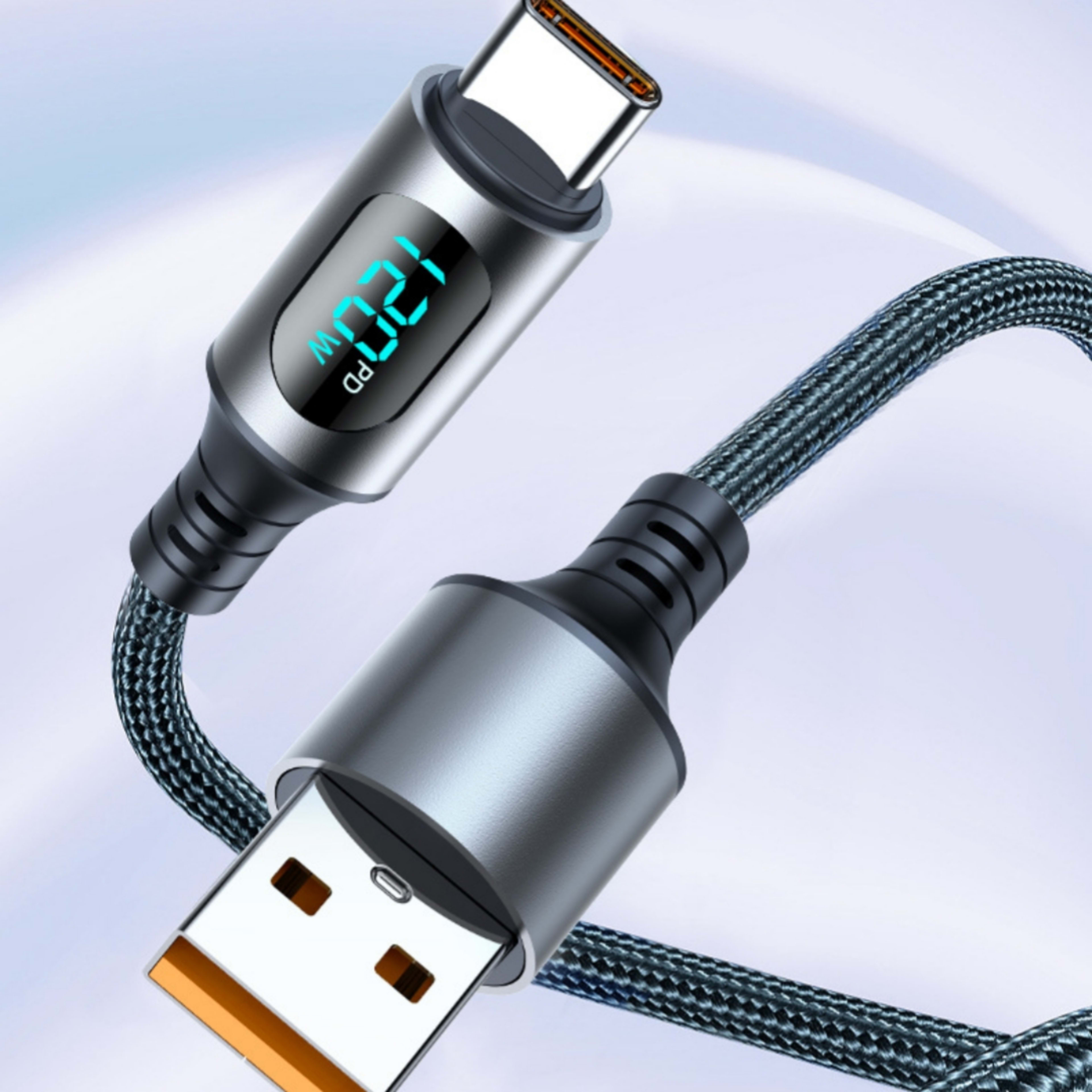 PD Smart Digital Display 3-in-1 Super-Fast Charging Data Cable 3