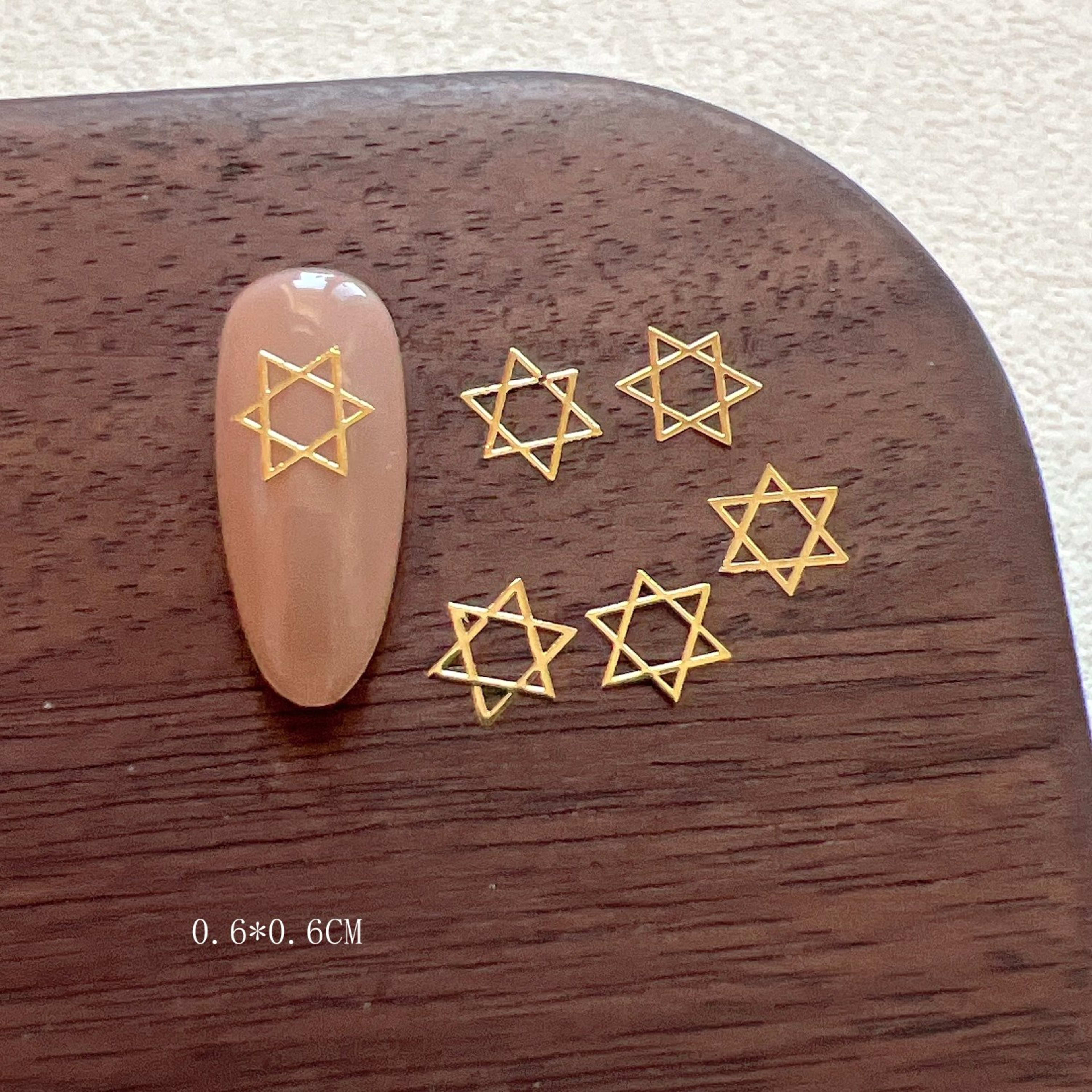 Gold And Silver Star Nail Art Metal Flakes 11