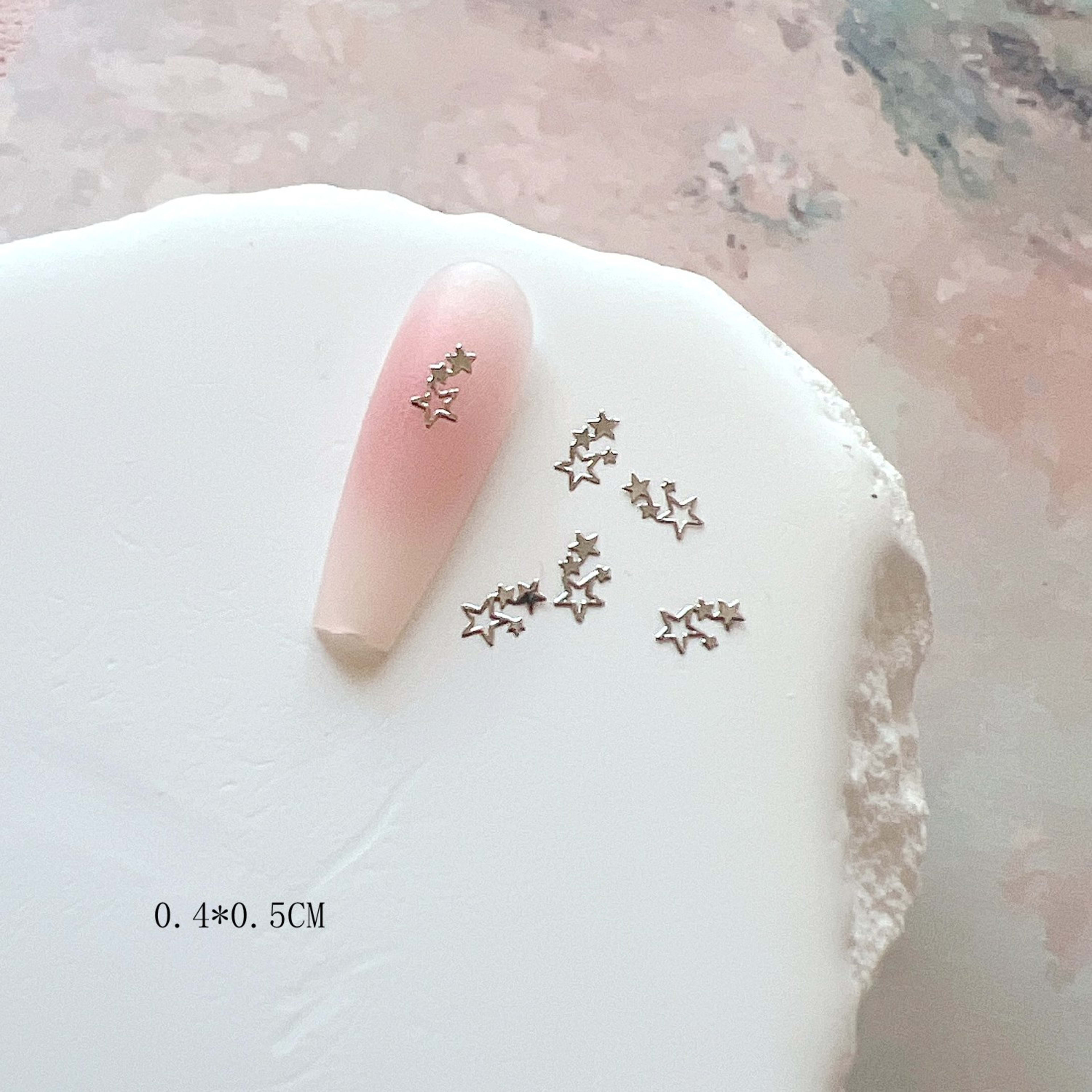 Gold And Silver Star Nail Art Metal Flakes 21