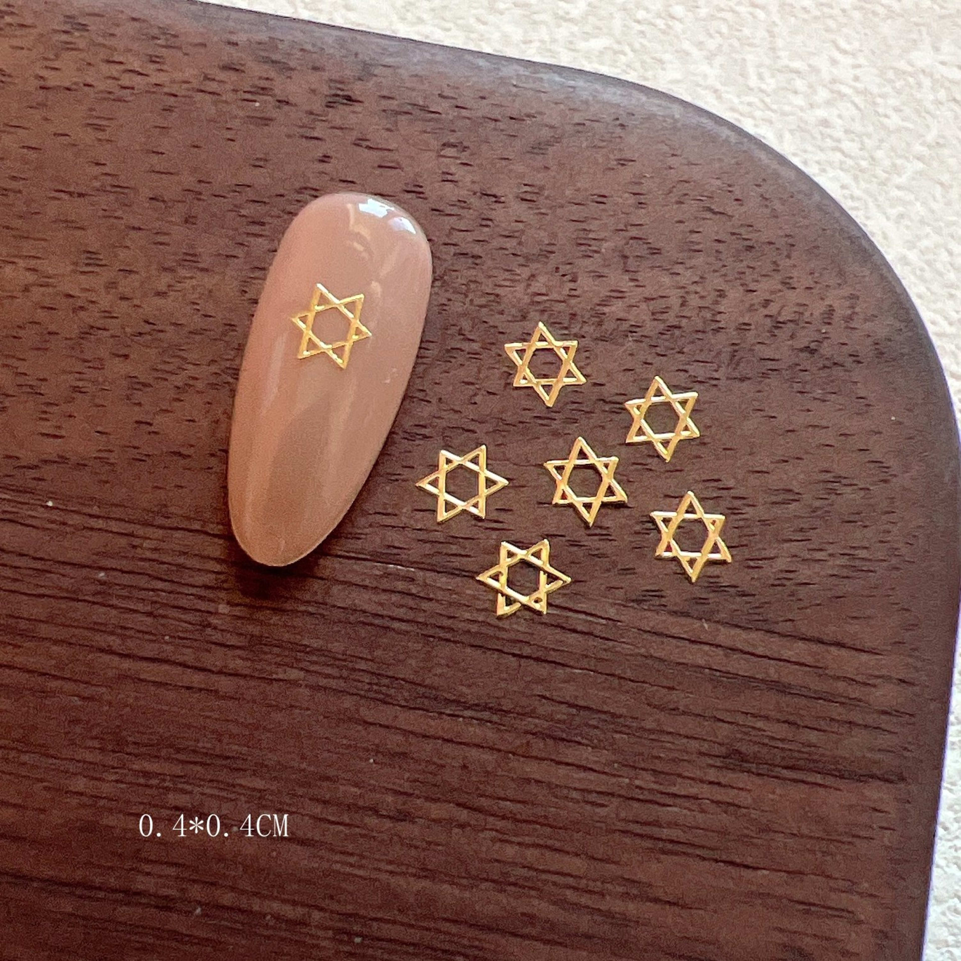 Gold And Silver Star Nail Art Metal Flakes 3
