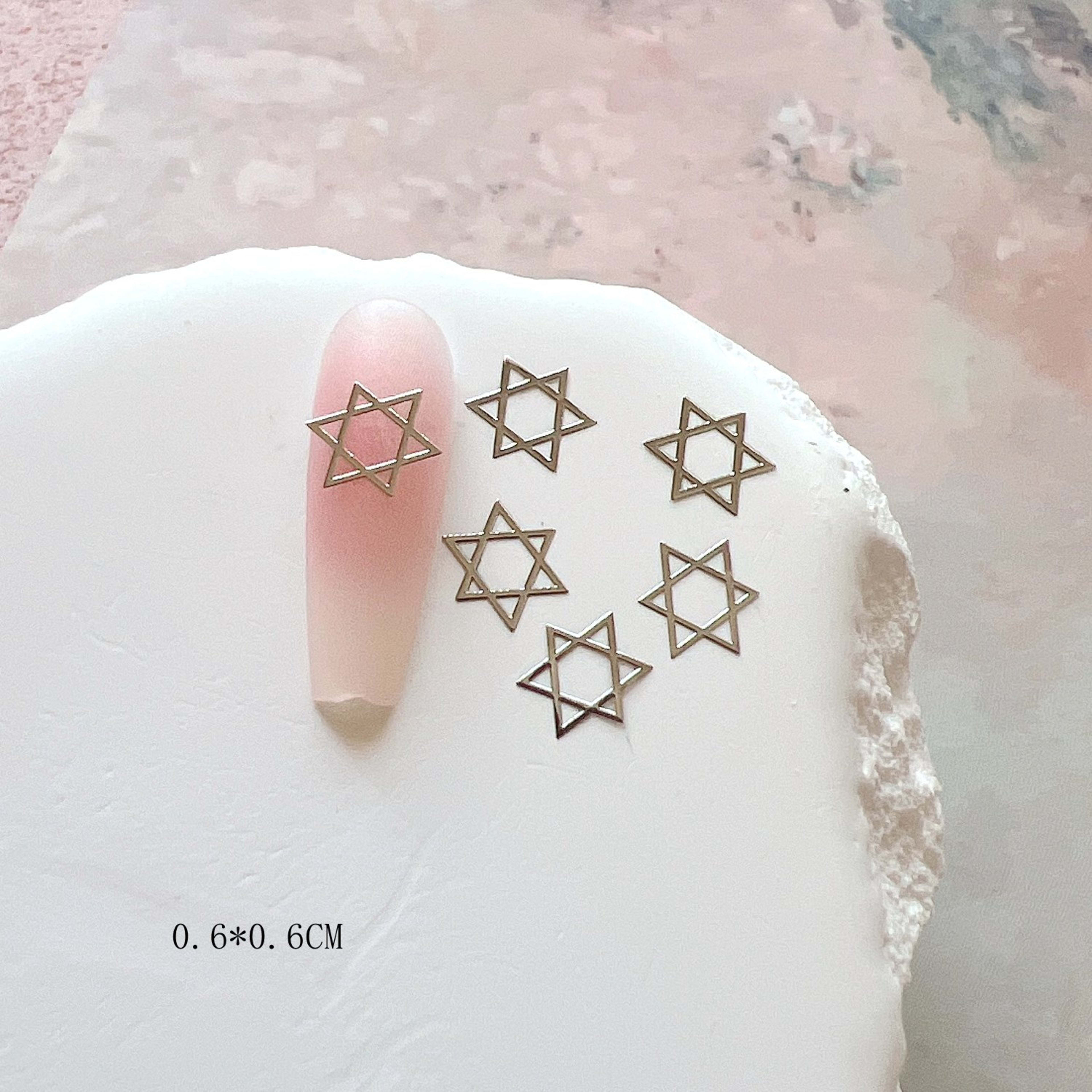 Gold And Silver Star Nail Art Metal Flakes 25