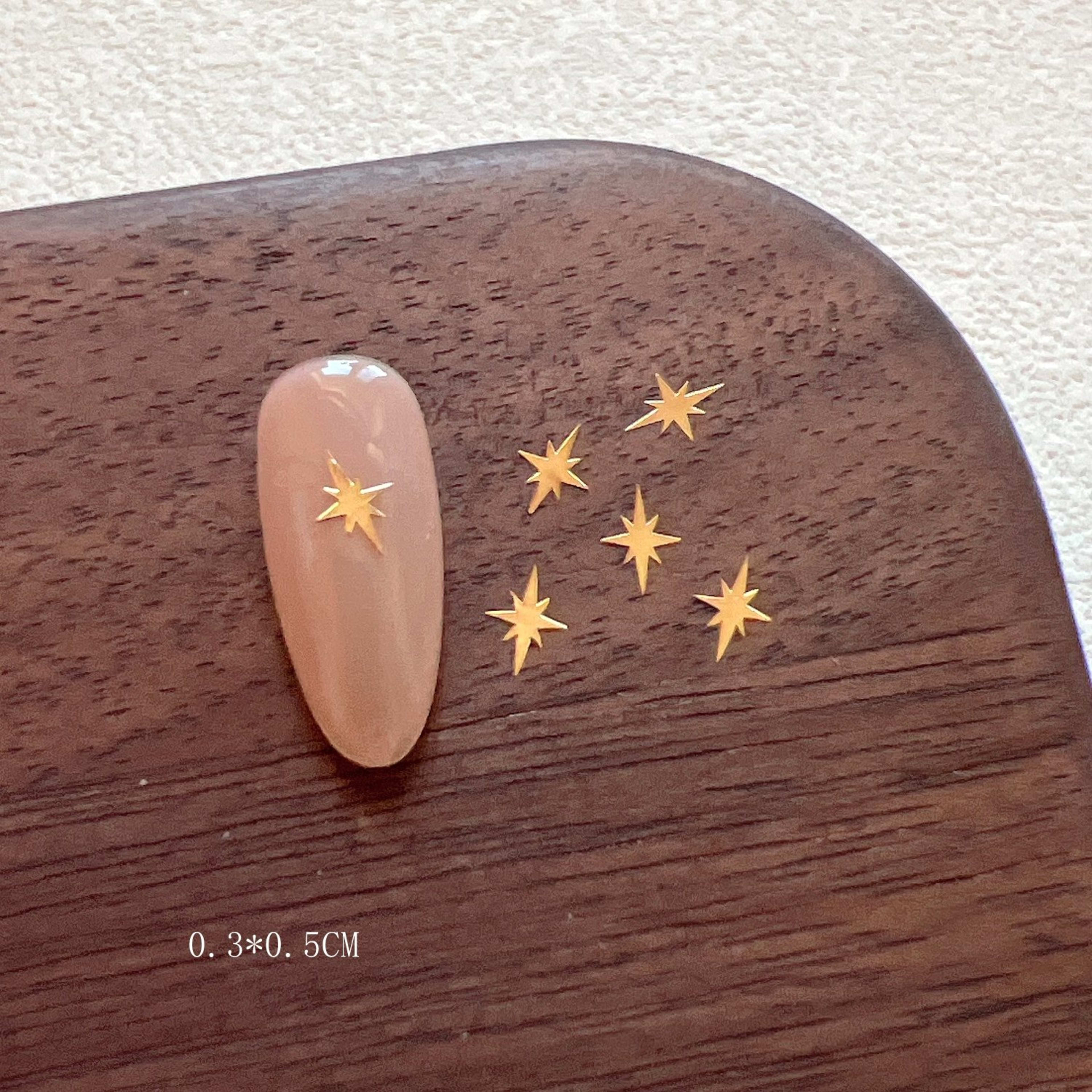 Gold And Silver Star Nail Art Metal Flakes 12