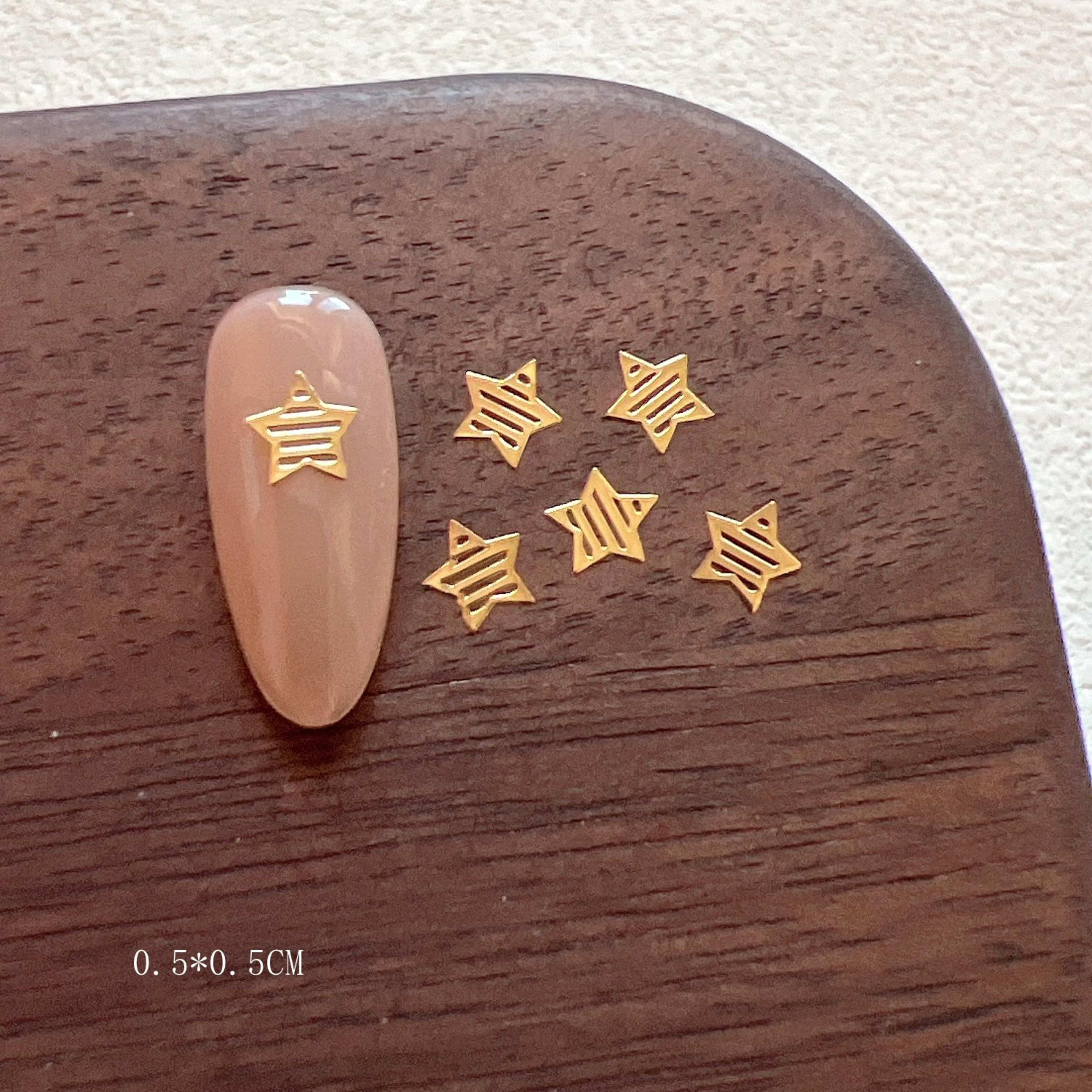 Gold And Silver Star Nail Art Metal Flakes 8