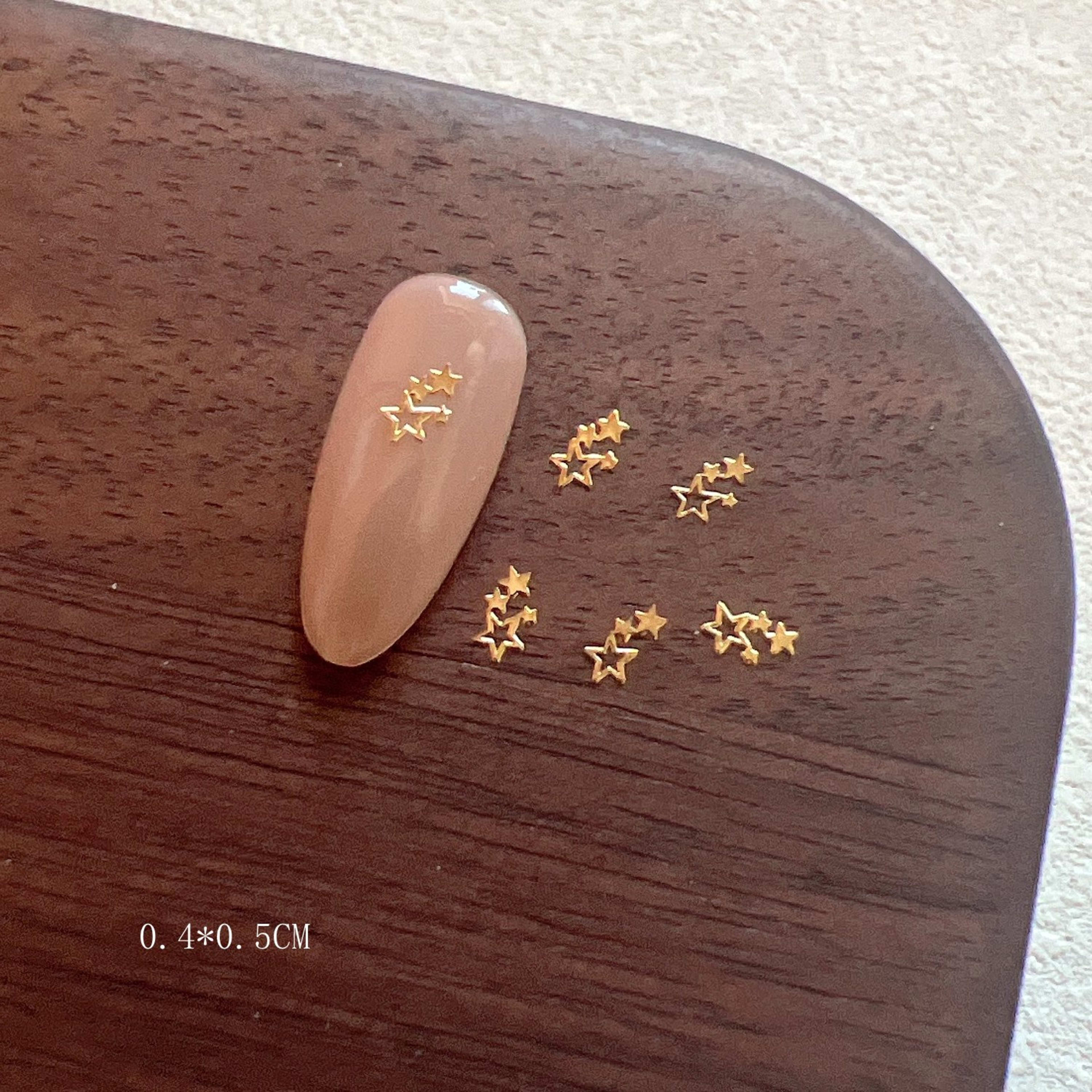 Gold And Silver Star Nail Art Metal Flakes 22
