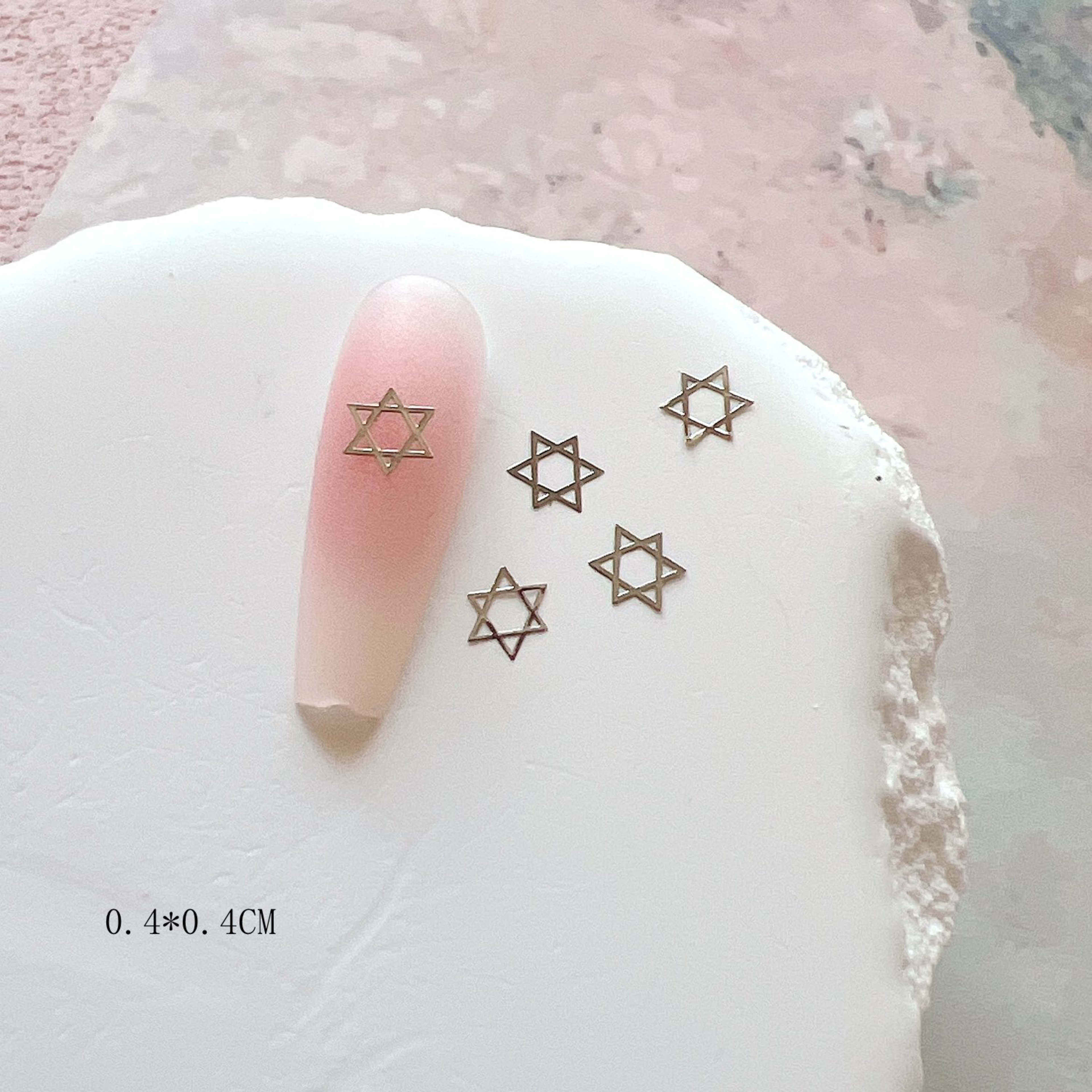 Gold And Silver Star Nail Art Metal Flakes 4