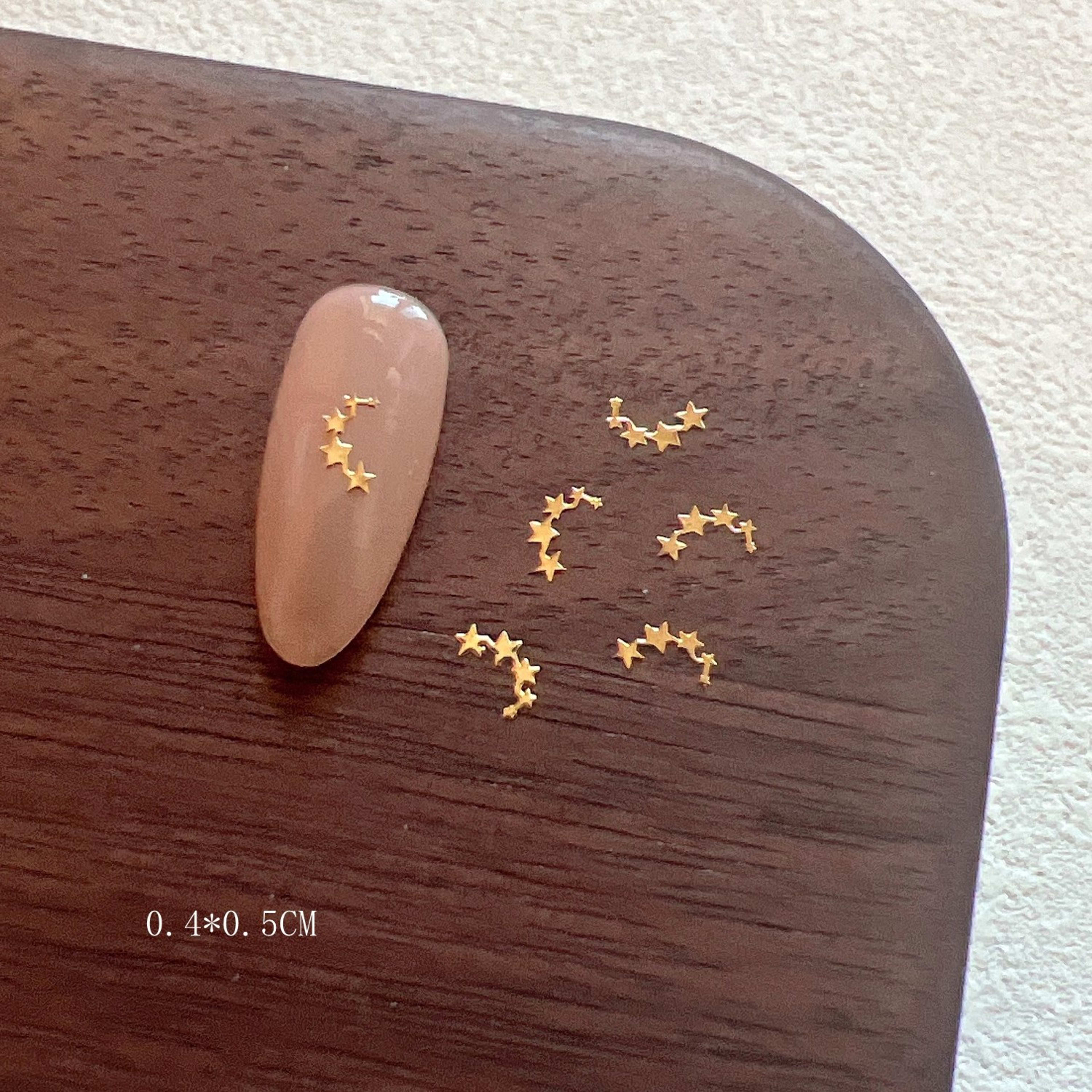 Gold And Silver Star Nail Art Metal Flakes 7