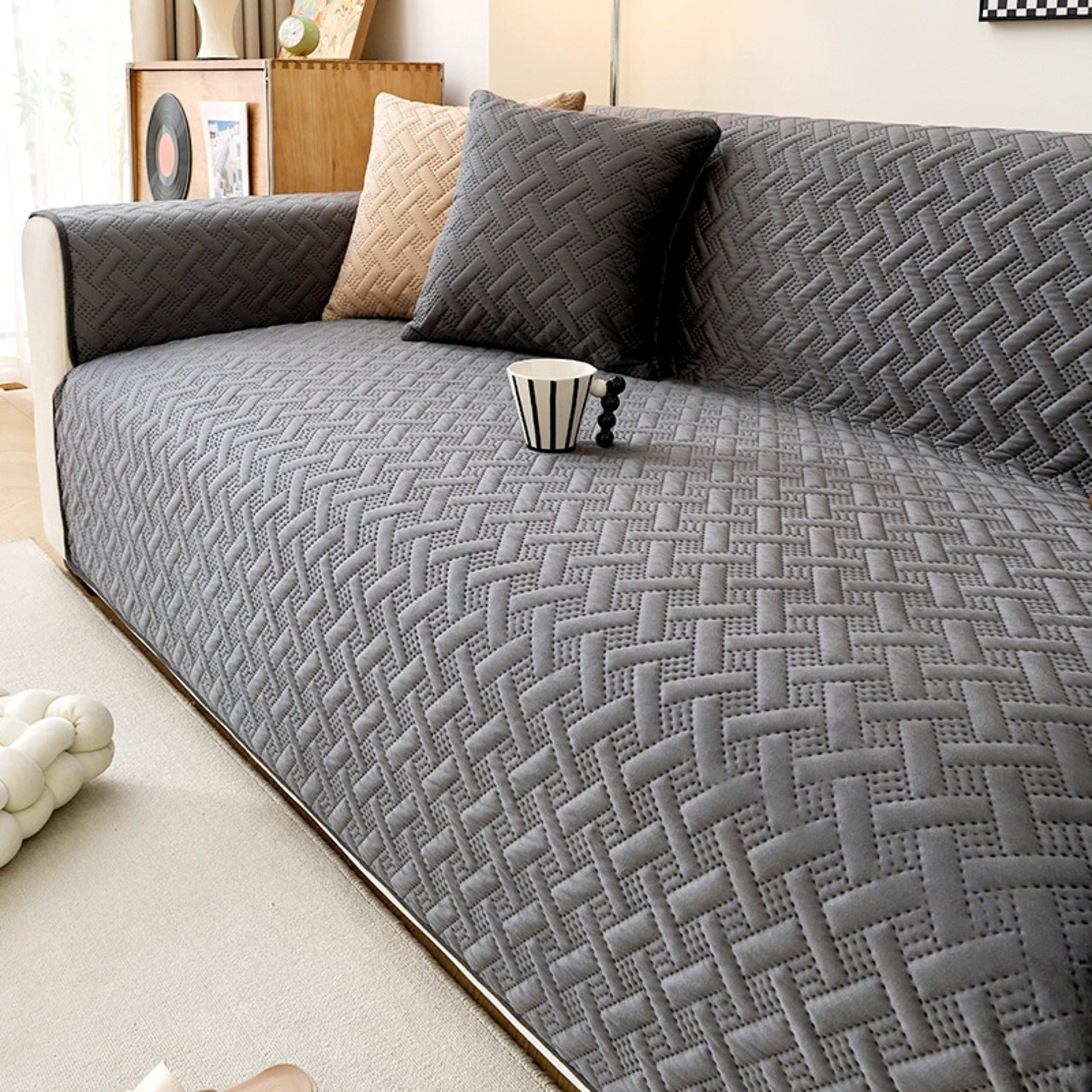 Premium Non-Slip Stain-Resistant Dutch Velvet Striped Sofa Cushion 8