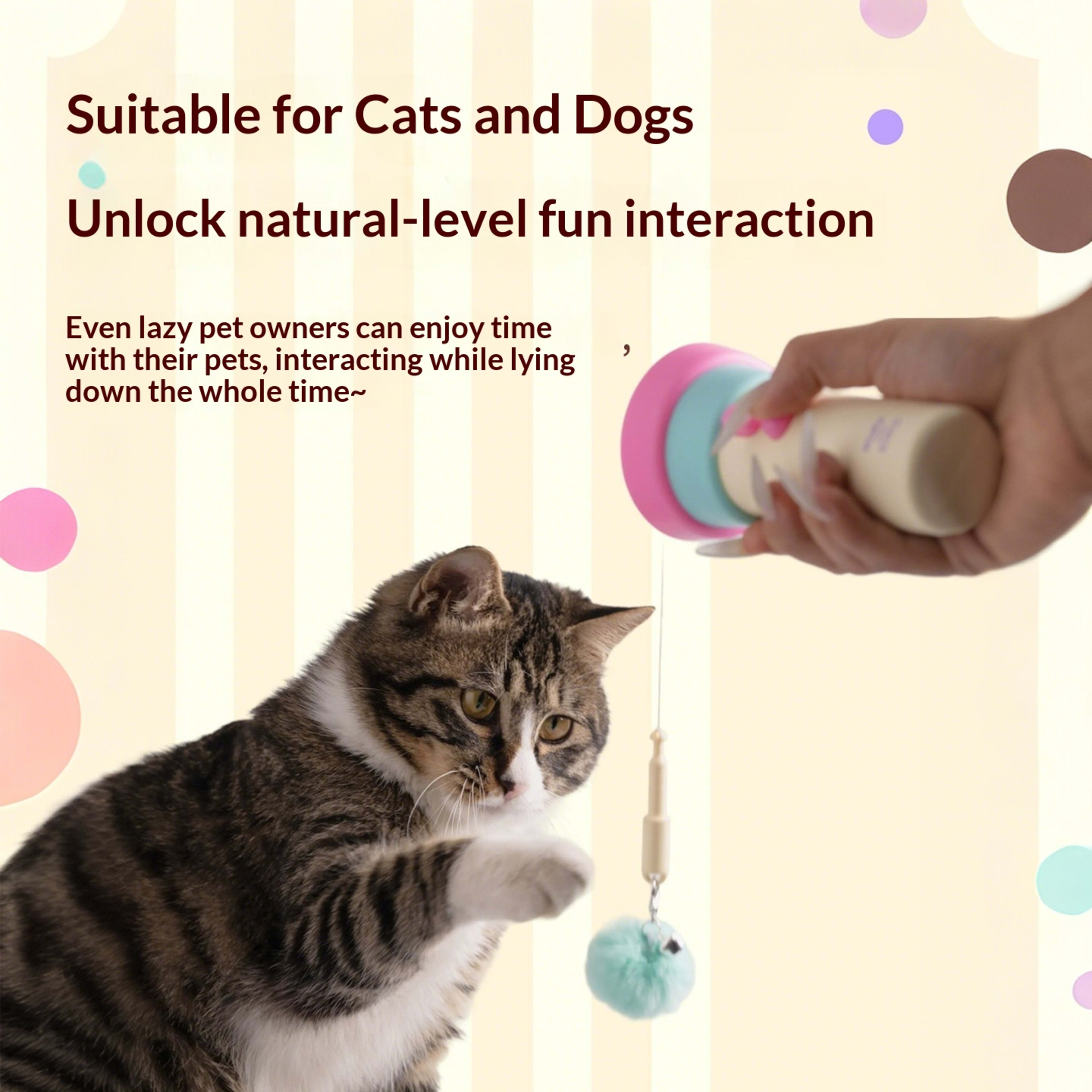 Electric Cat Teaser With One-button Launch 3