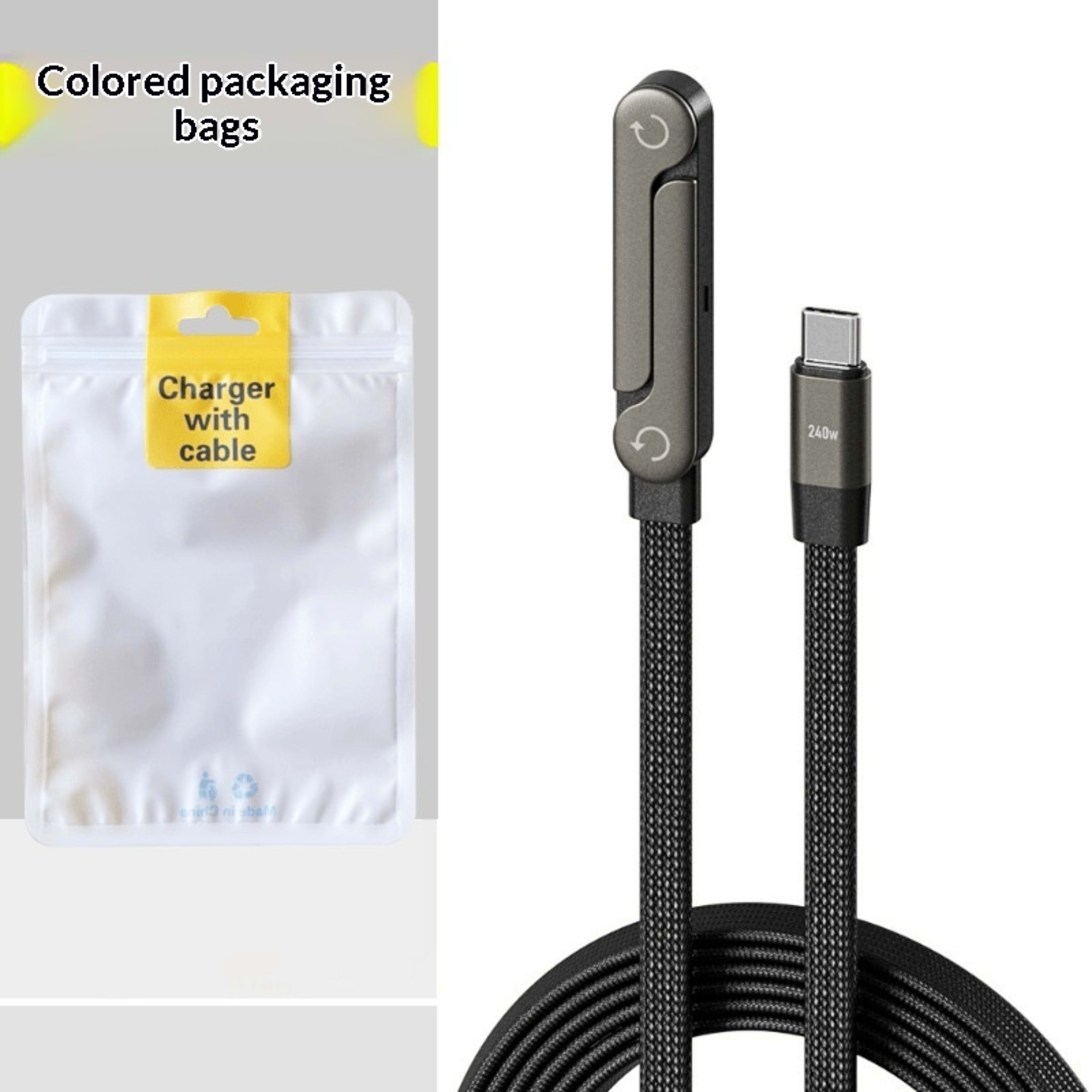 240W Multi-functional Fast-charging Phone Holder Data Cable 1