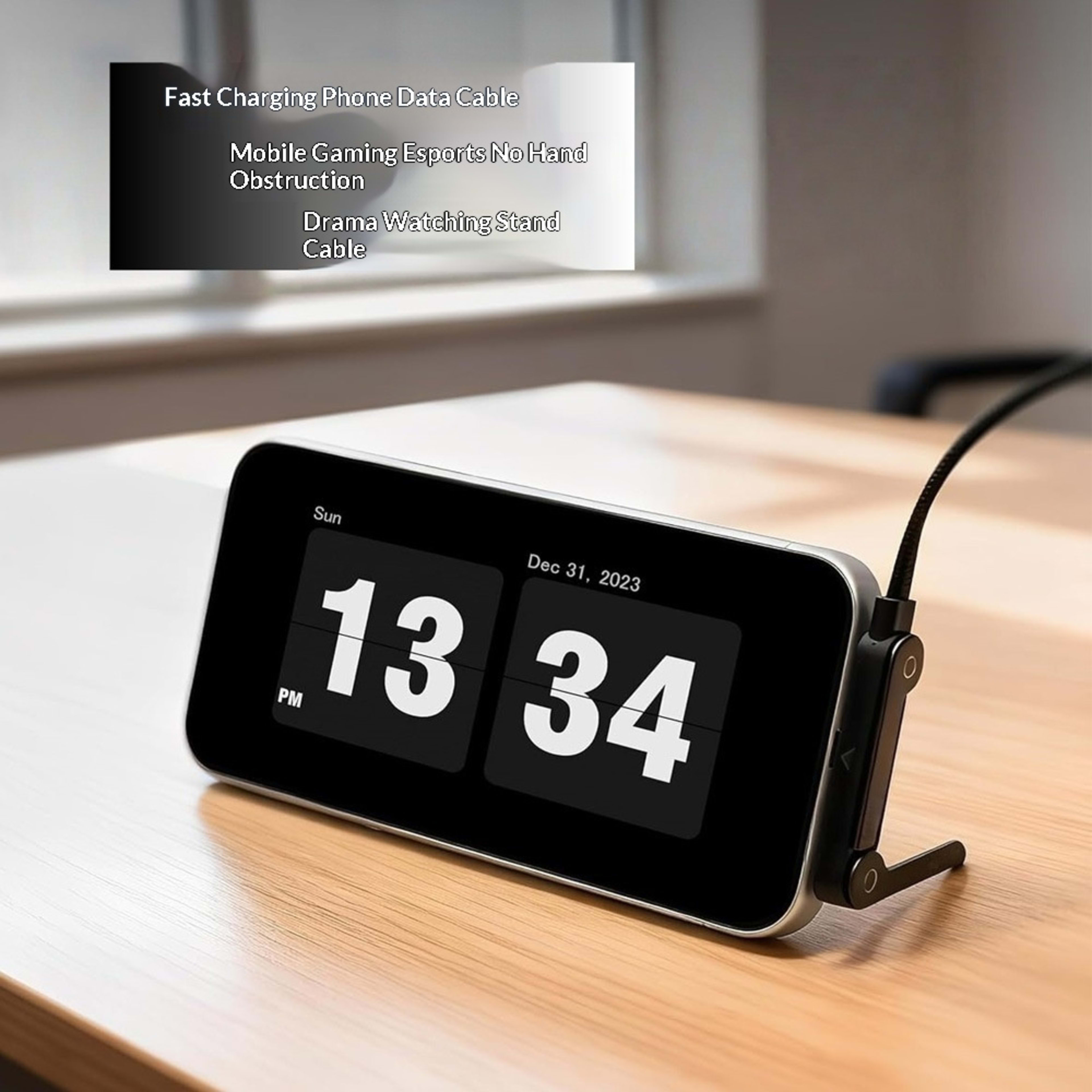 240W Multi-functional Fast-charging Phone Holder Data Cable 7
