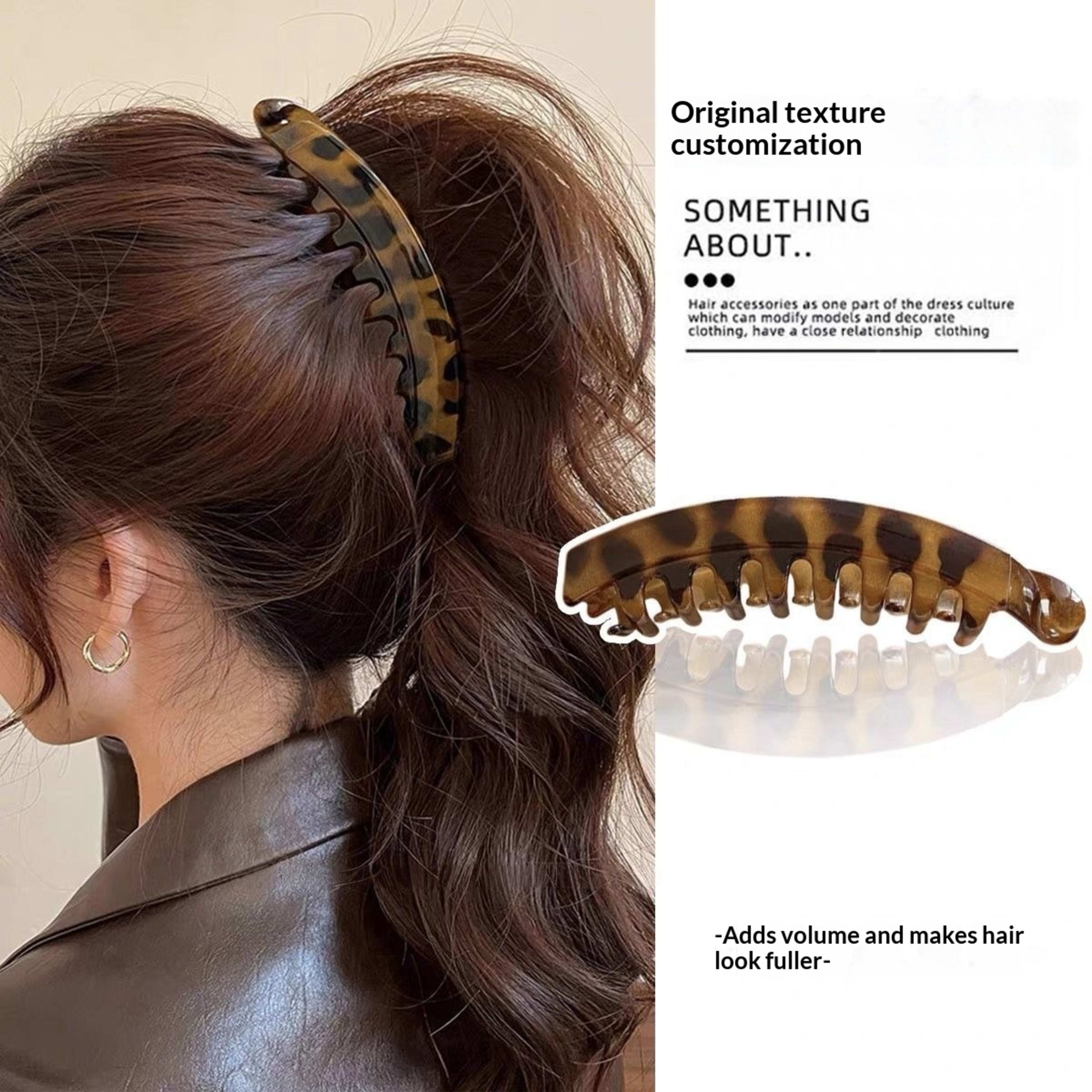 Elegant Sophisticated Bun-style Ponytail Clip For The Back Of The Head 33