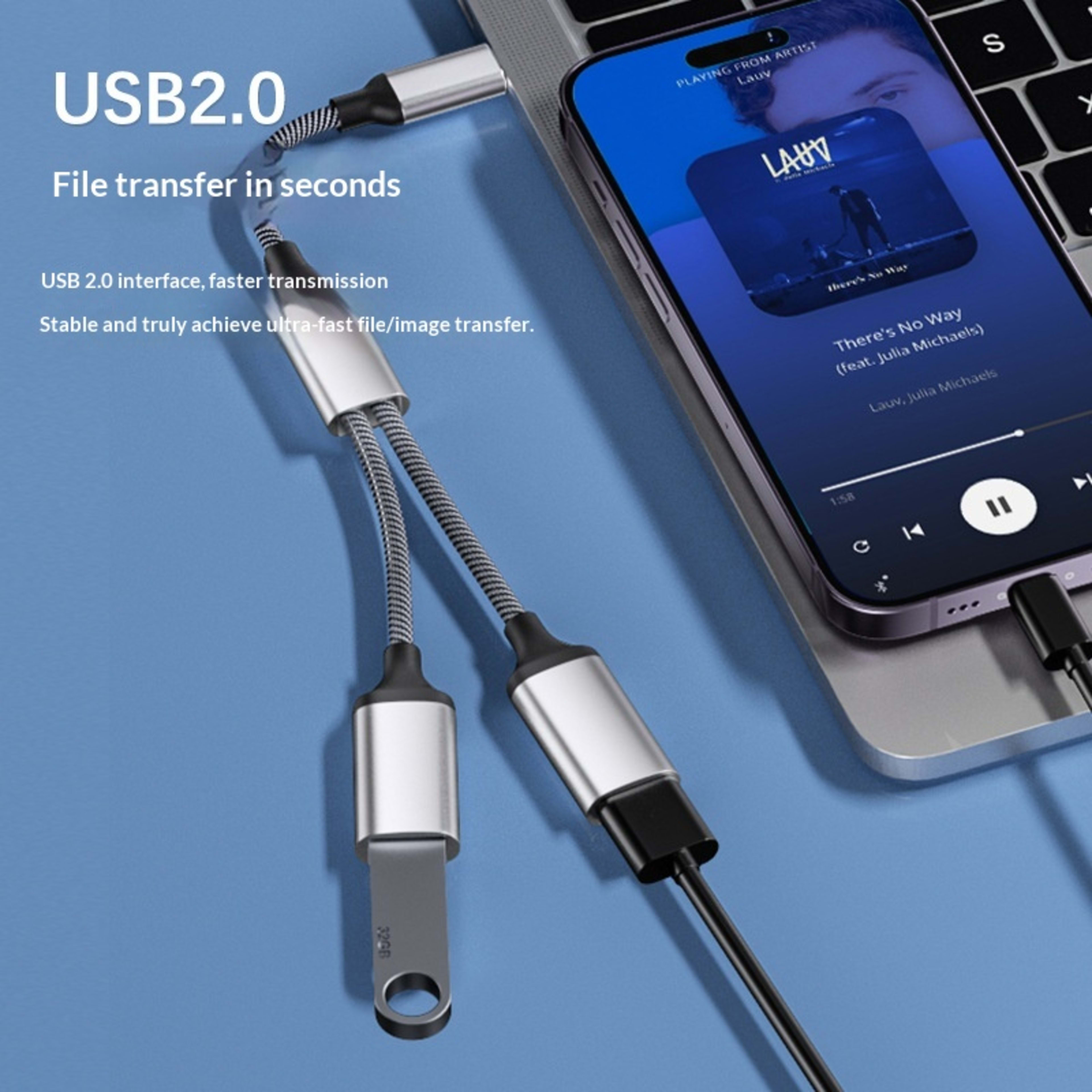 1-to-2 Hub Laptop Docking Station Adapter 8