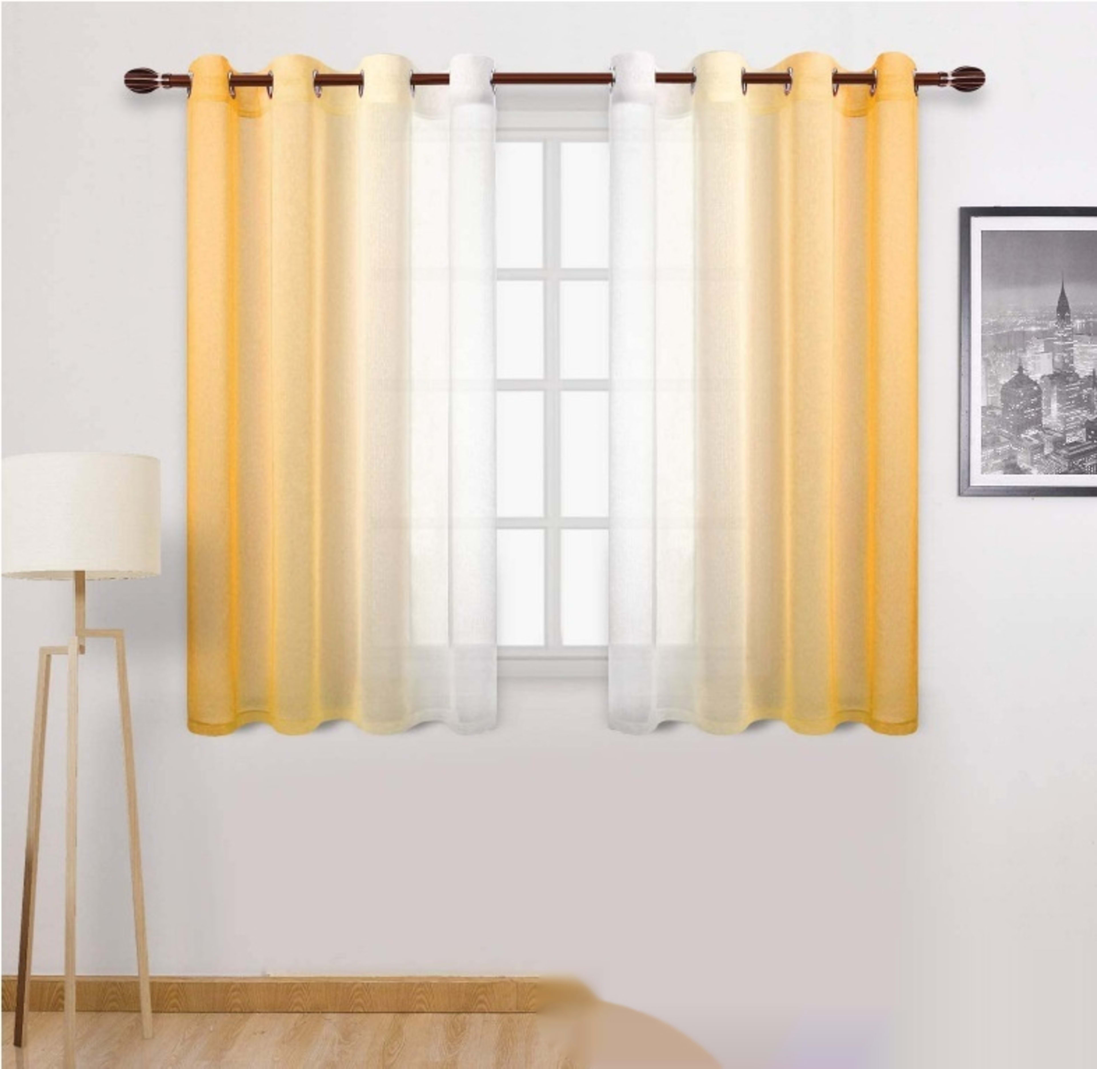 Gradient Sheer Curtain For Balconies Ready Made Blackout Curtains And Sheer Curtains 6