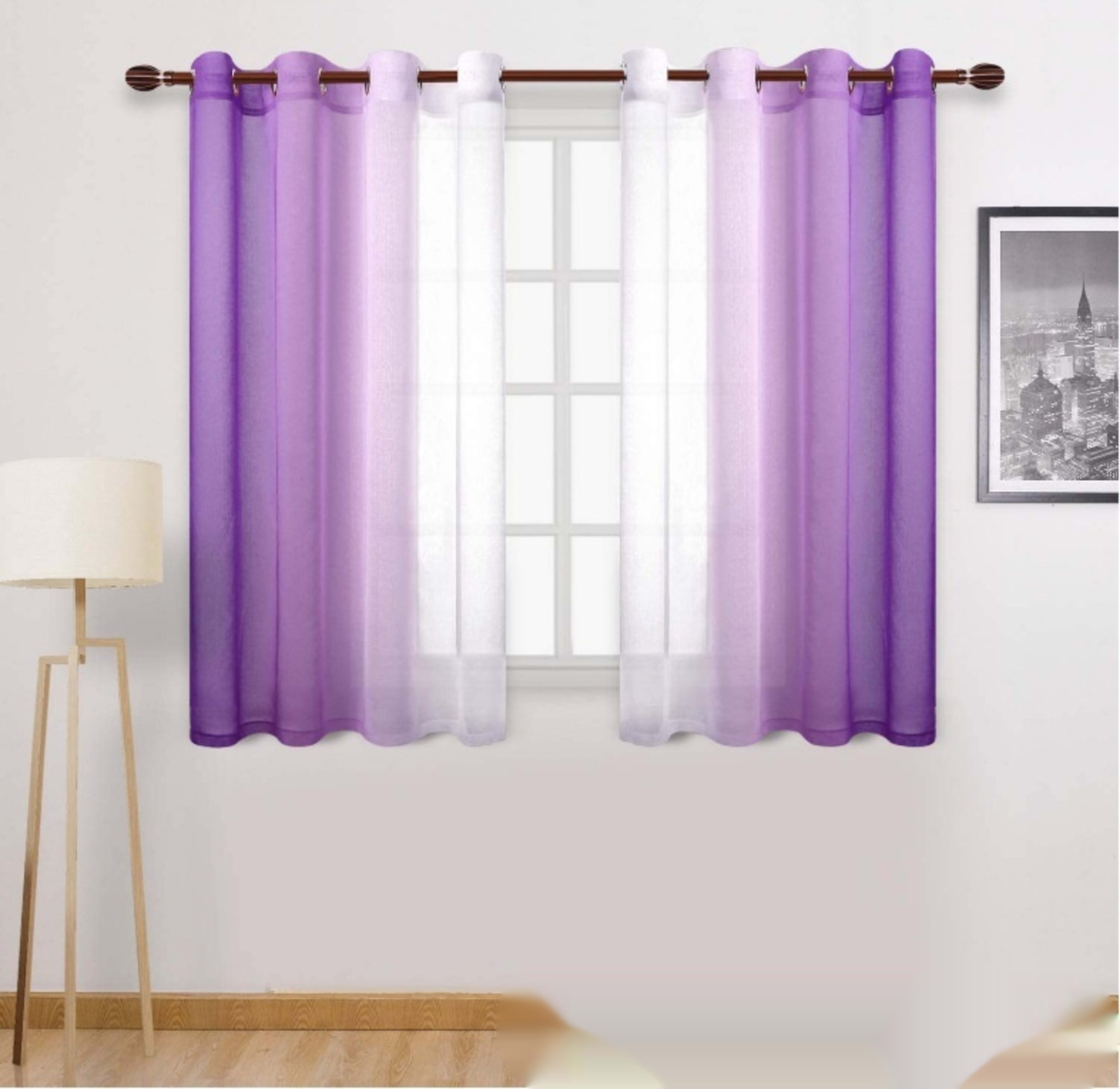 Gradient Sheer Curtain For Balconies Ready Made Blackout Curtains And Sheer Curtains 2
