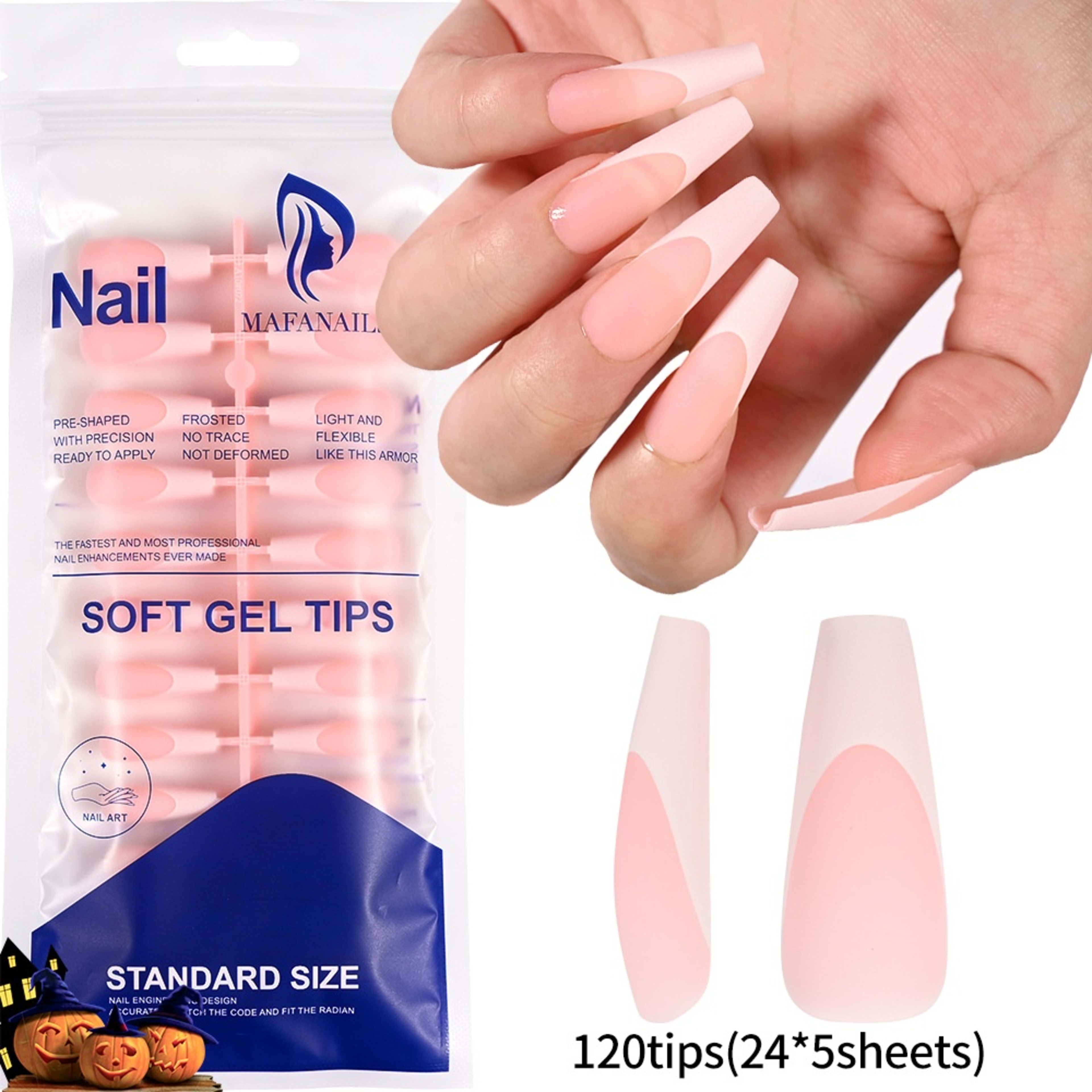 120-piece Bag Of Detachable Nail Tips For Manicures 11