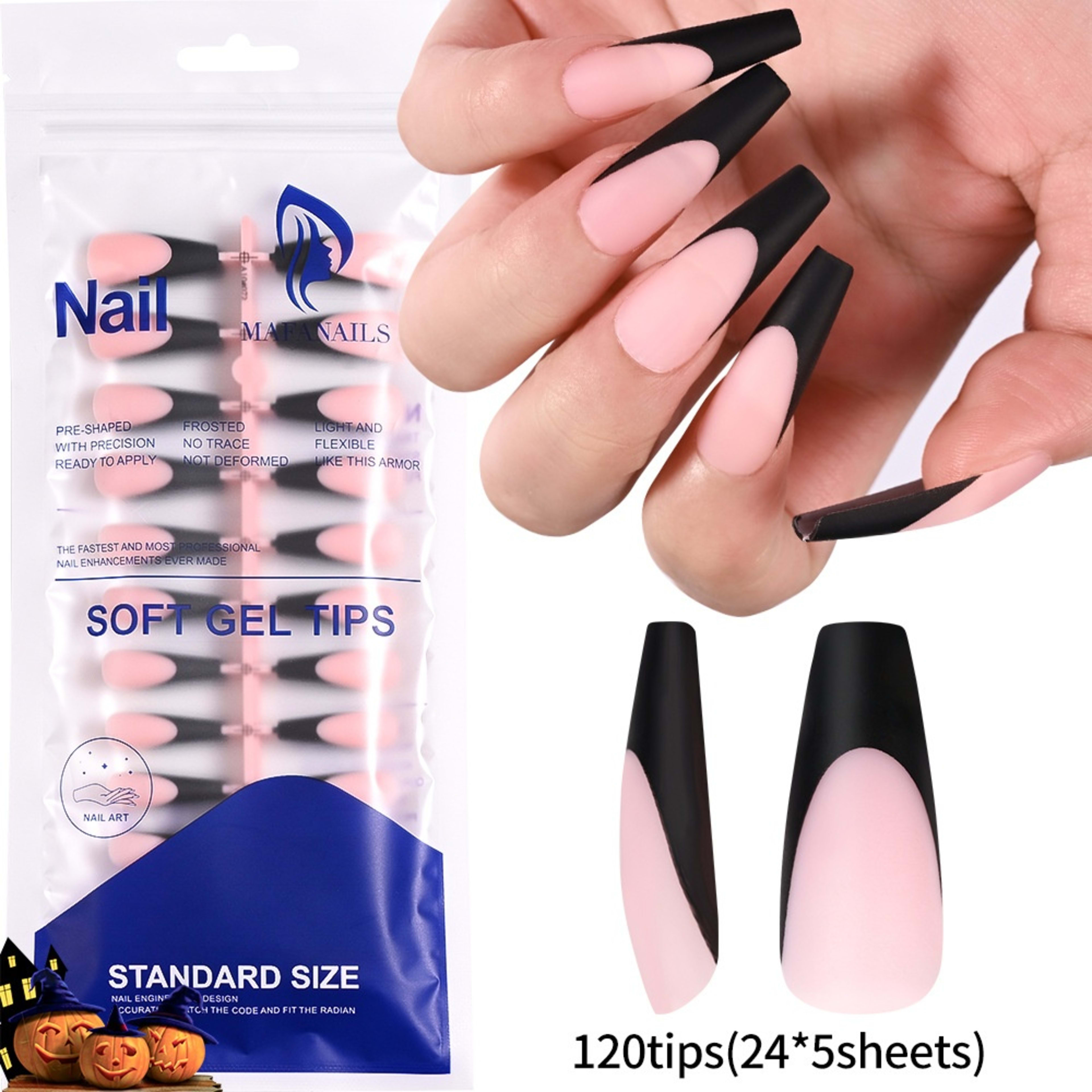120-piece Bag Of Detachable Nail Tips For Manicures 15