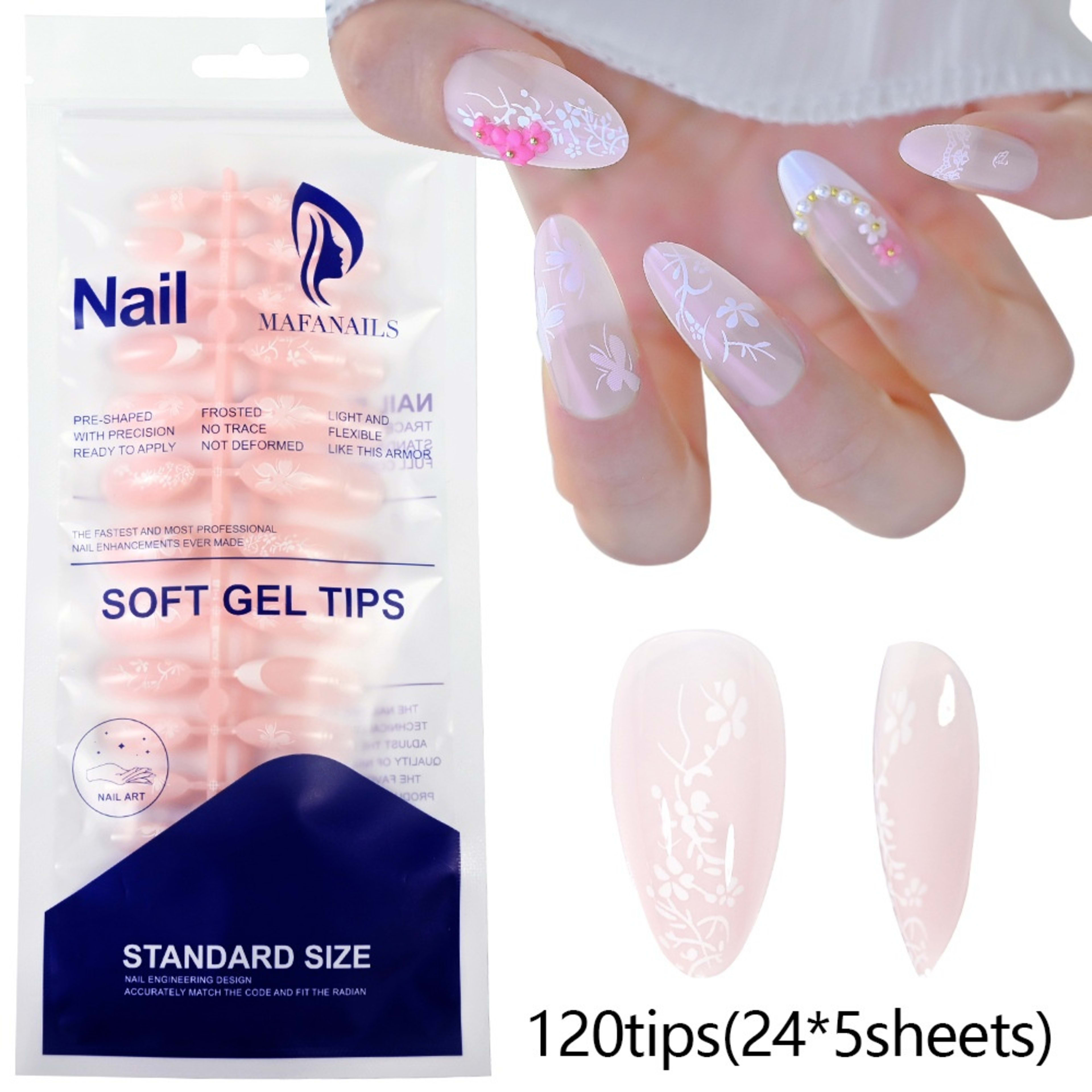 120-piece Bag Of Detachable Nail Tips For Manicures 9