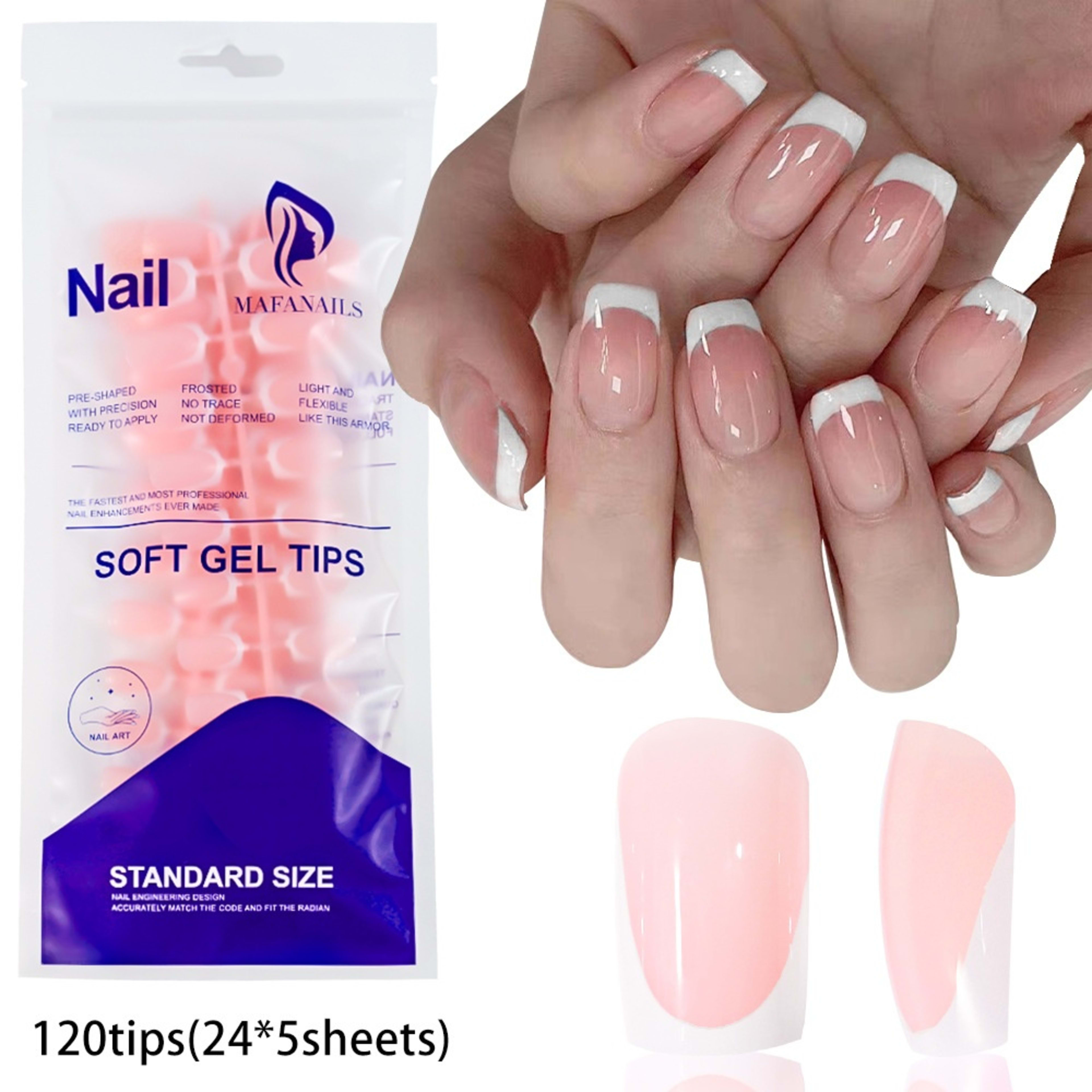 120-piece Bag Of Detachable Nail Tips For Manicures 14