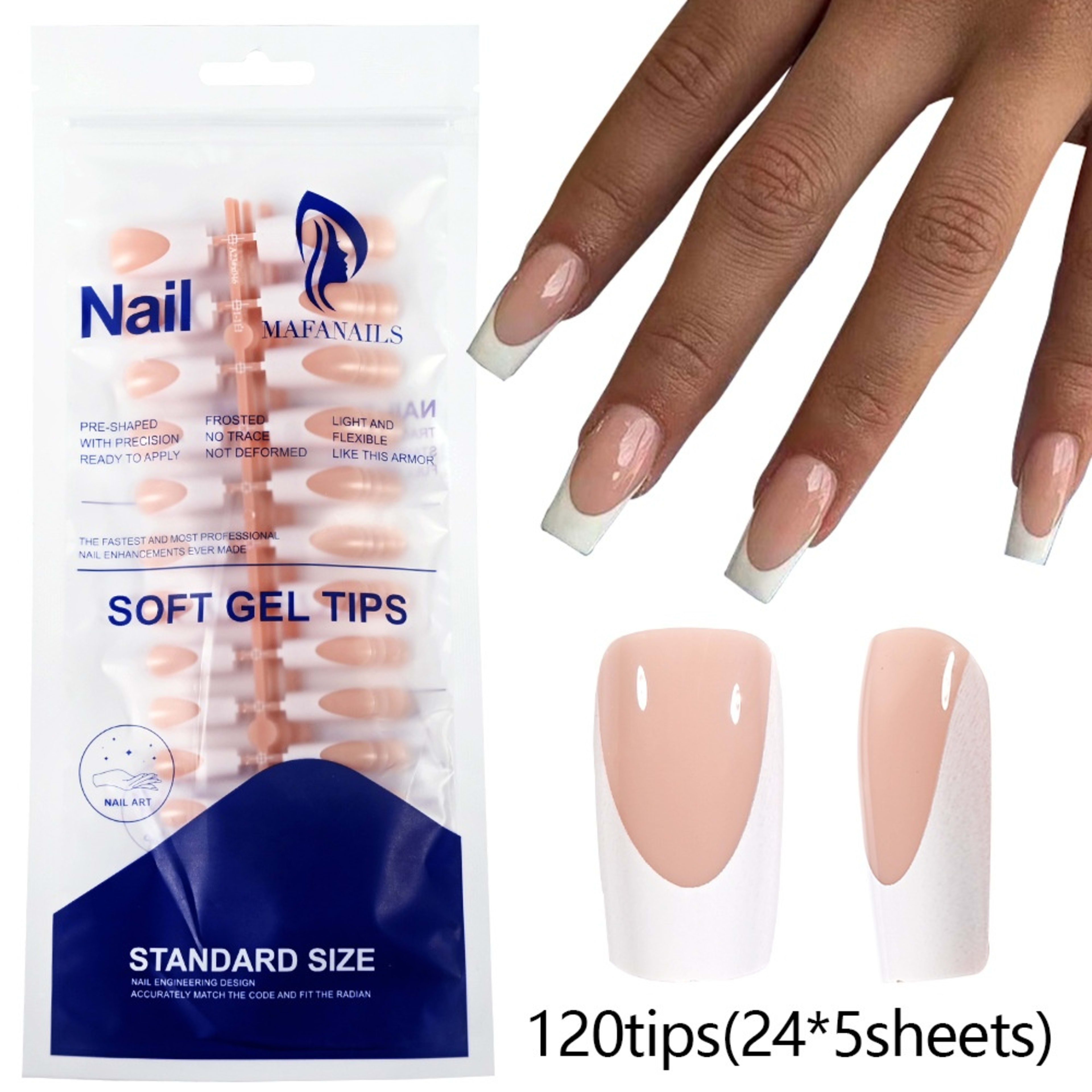 120-piece Bag Of Detachable Nail Tips For Manicures 13