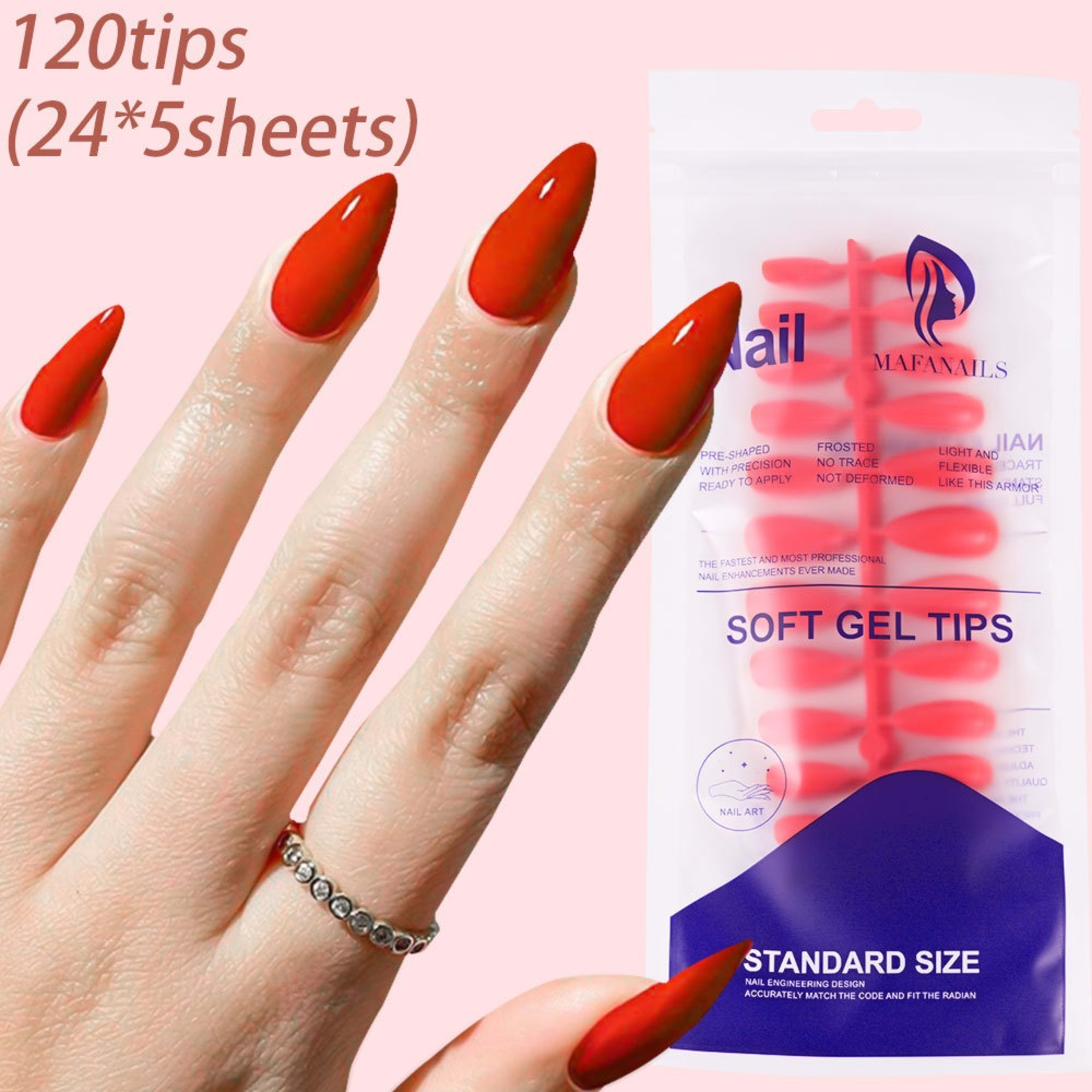 120-piece Bag Of Detachable Nail Tips For Manicures 2