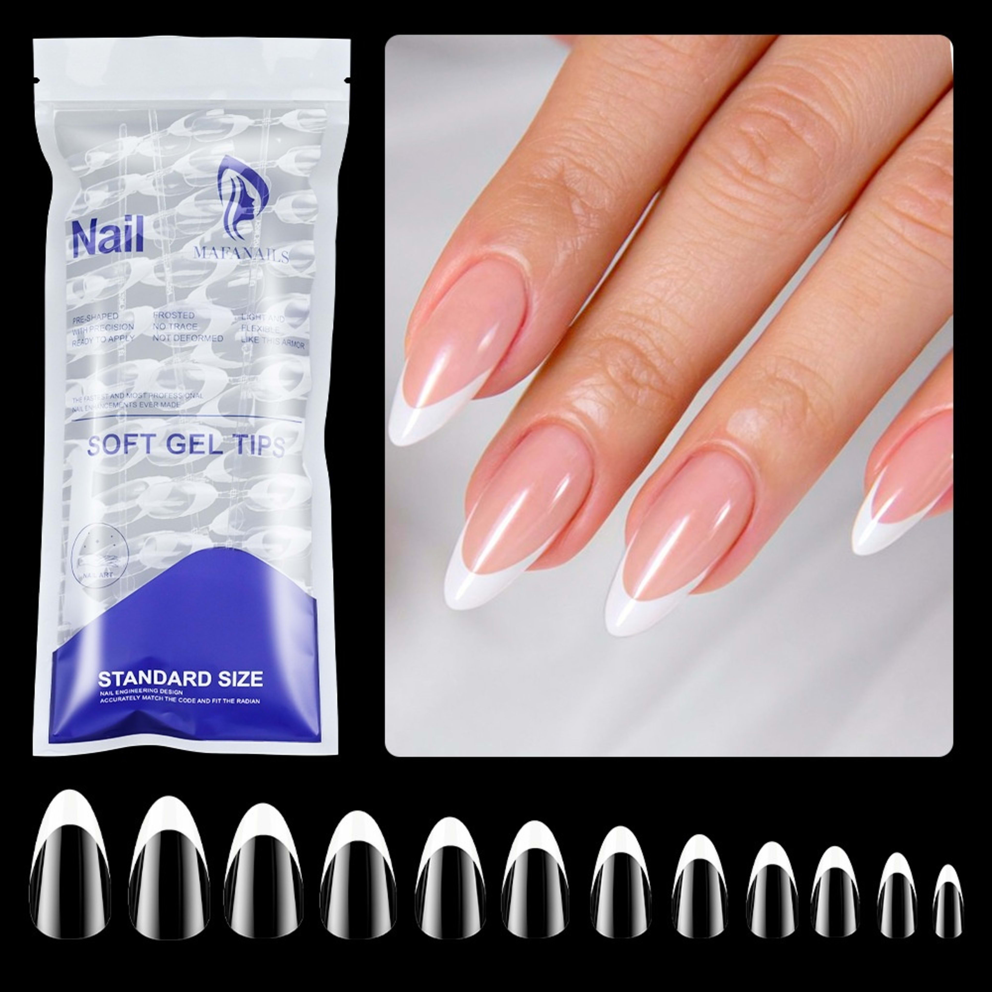 120-piece Bag Of Detachable Nail Tips For Manicures 25
