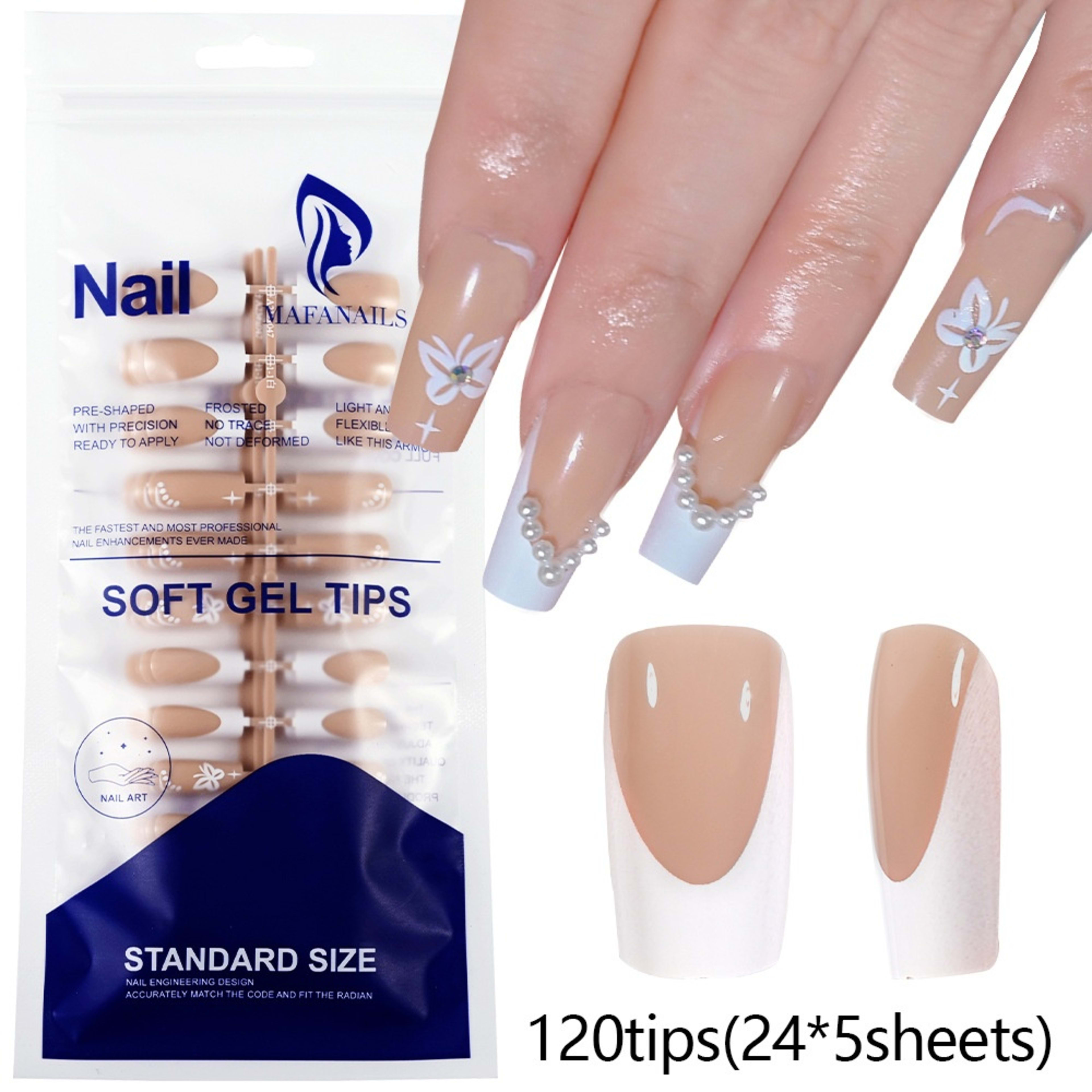 120-piece Bag Of Detachable Nail Tips For Manicures 3